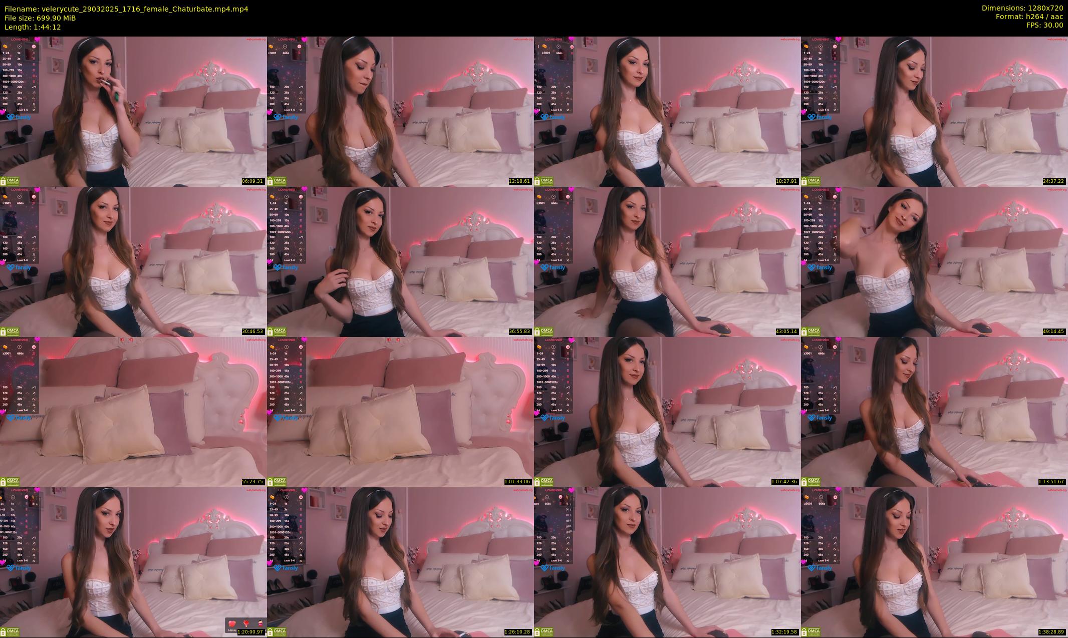 velerycute — 105 minute Chaturbate female cam show recording, 720p, Mar 29, 2025