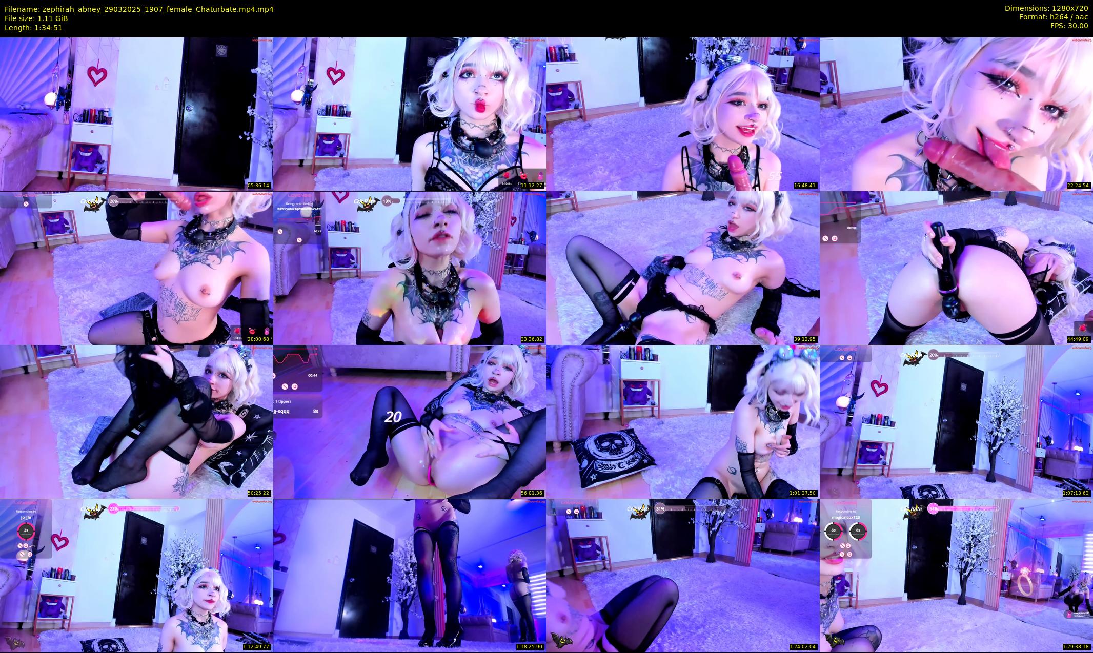 zephirah_abney — 95 minute Chaturbate female cam show recording, 720p, Mar 29, 2025