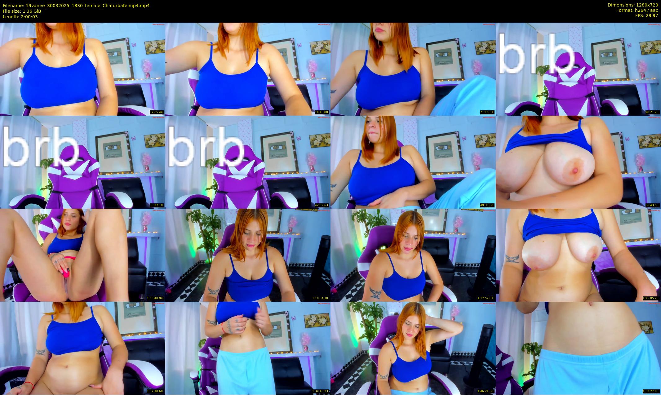 19vanee — 121 minute Chaturbate female cam show recording, 720p, Mar 30, 2025