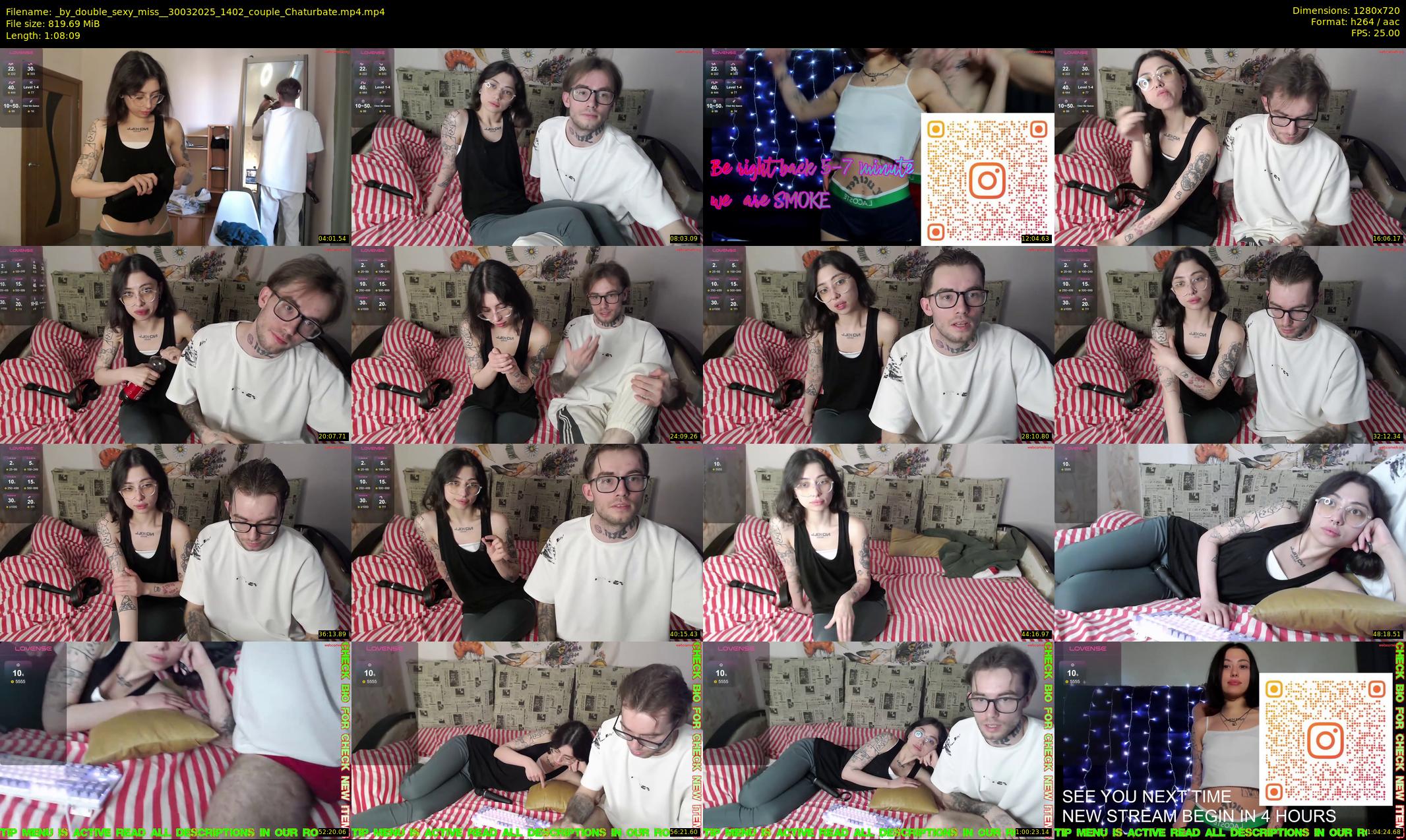 _by_double_sexy_miss_ — 69 minute Chaturbate couple cam show recording, 720p, Mar 30, 2025