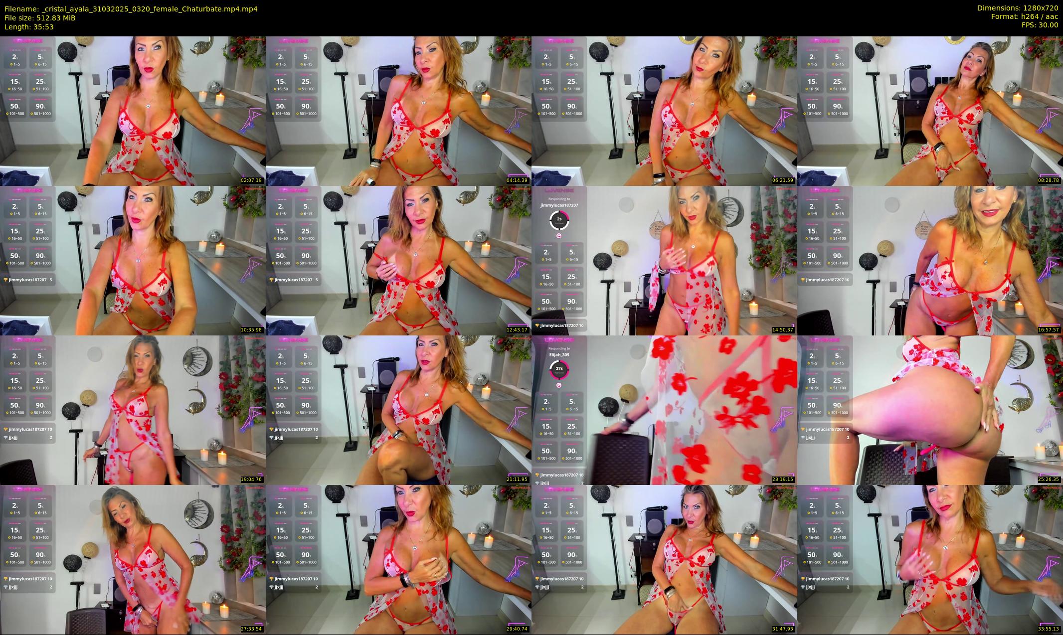 _cristal_ayala — 36 minute Chaturbate female cam show recording, 720p, Mar 31, 2025