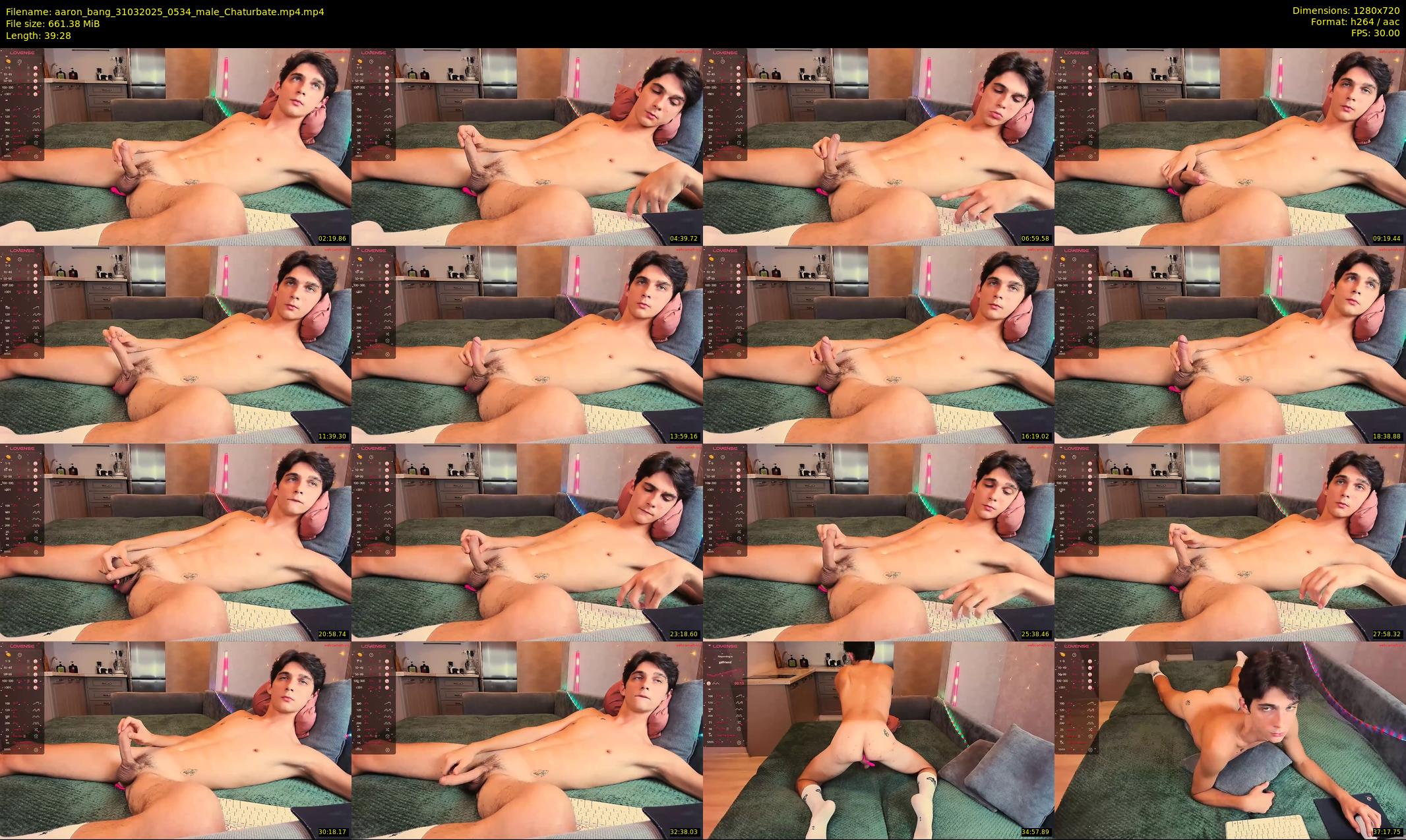 aaron_bang — 40 minute Chaturbate male cam show recording, 720p, Mar 31, 2025