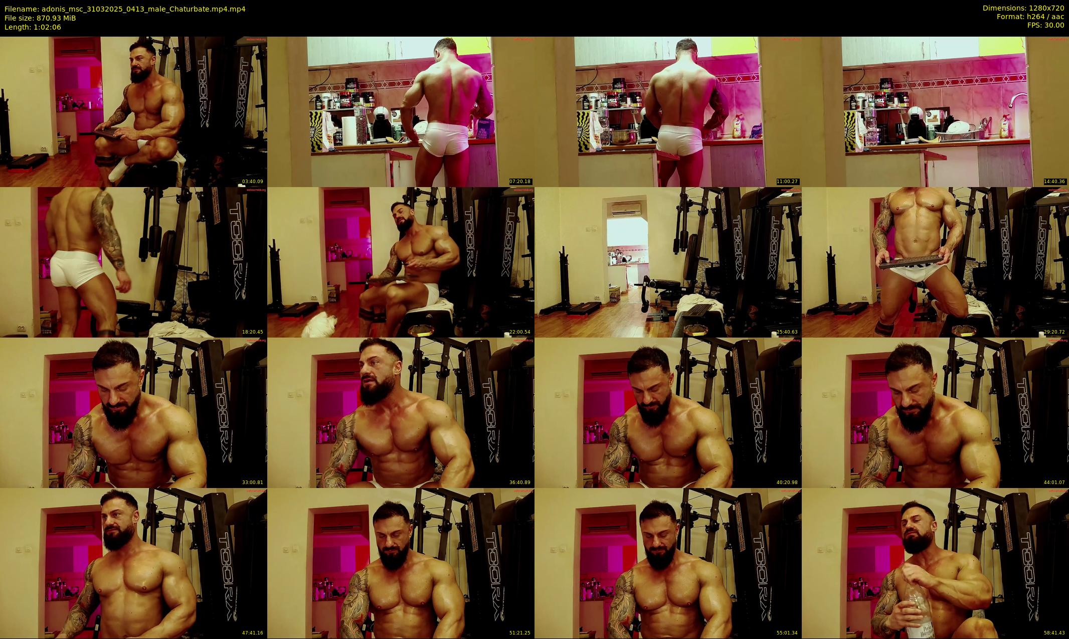 adonis_msc — 63 minute Chaturbate male cam show recording, 720p, Mar 31, 2025