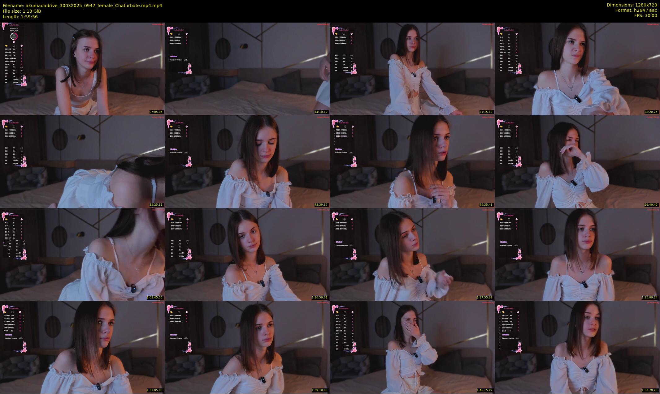 akumadadrive — 120 minute Chaturbate female cam show recording, 720p, Mar 30, 2025