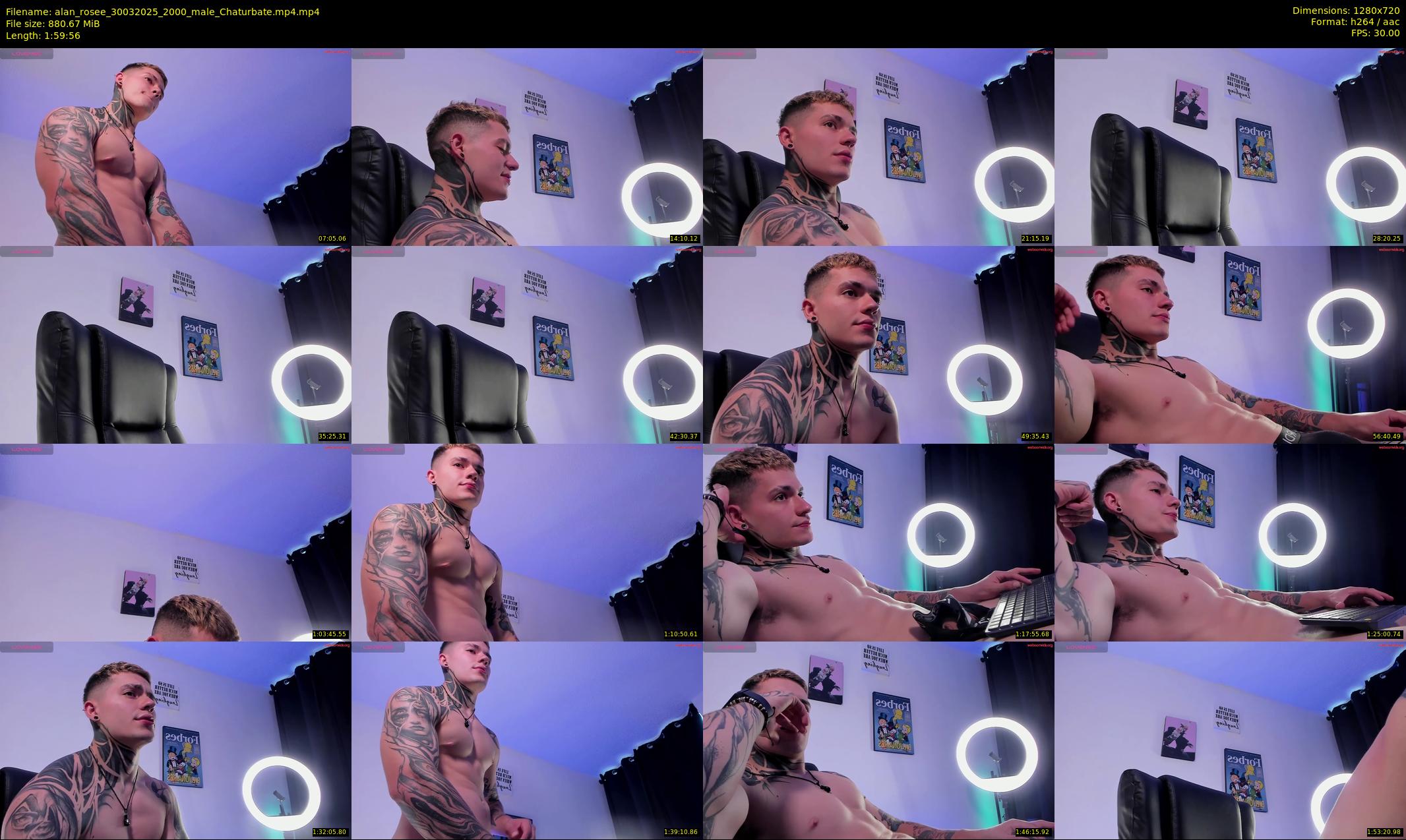 alan_rosee — 120 minute Chaturbate male cam show recording, 720p, Mar 30, 2025
