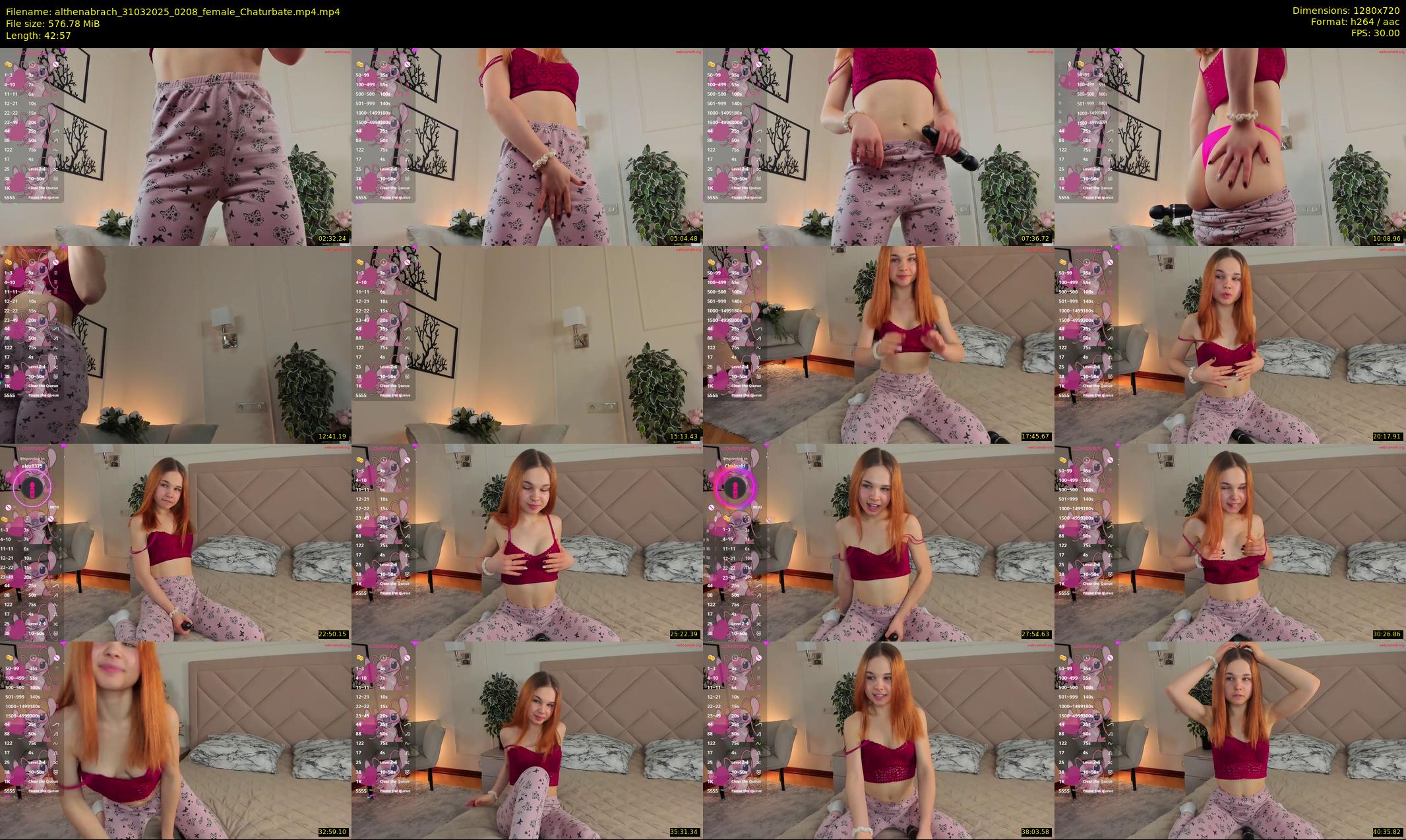 althenabrach — 43 minute Chaturbate female cam show recording, 720p, Mar 31, 2025