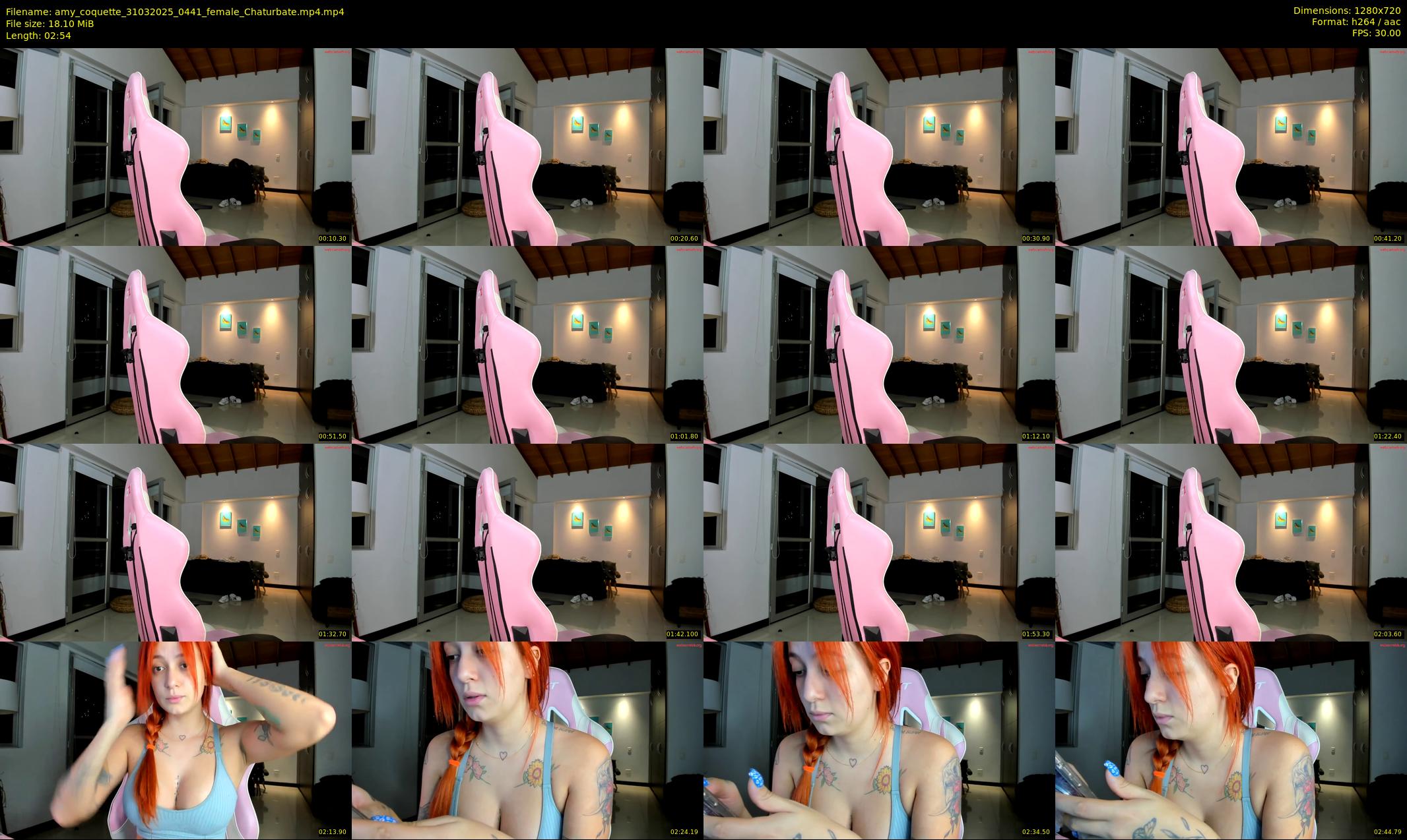 amy_coquette — 3 minute Chaturbate female cam show recording, 720p, Mar 31, 2025