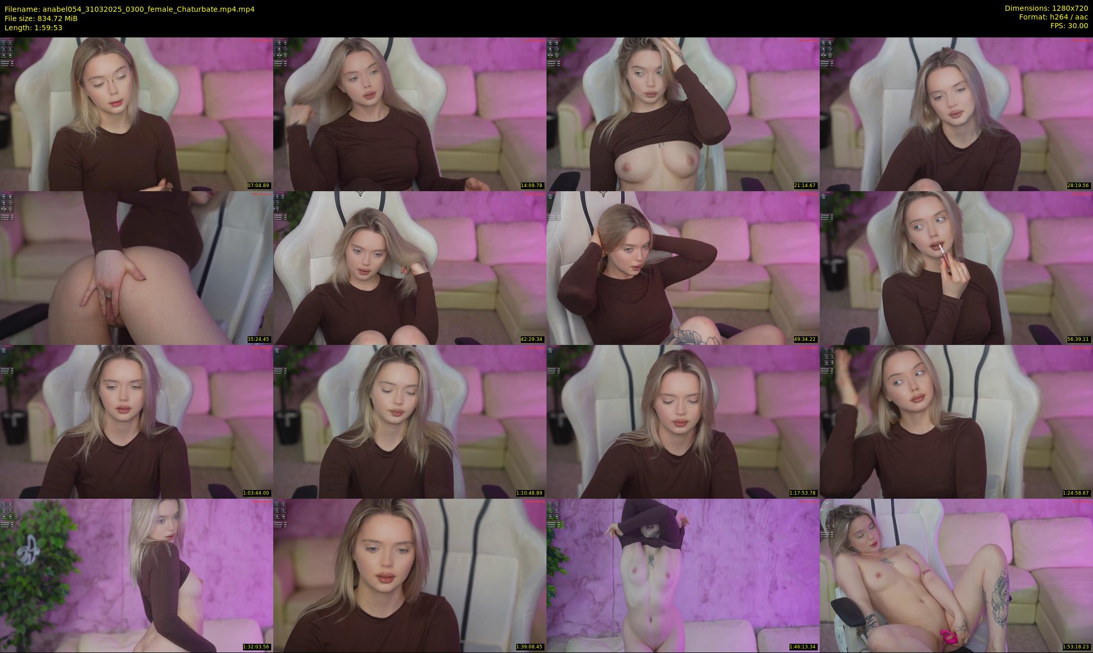anabel054 — 120 minute Chaturbate female cam show recording, 720p, Mar 31, 2025