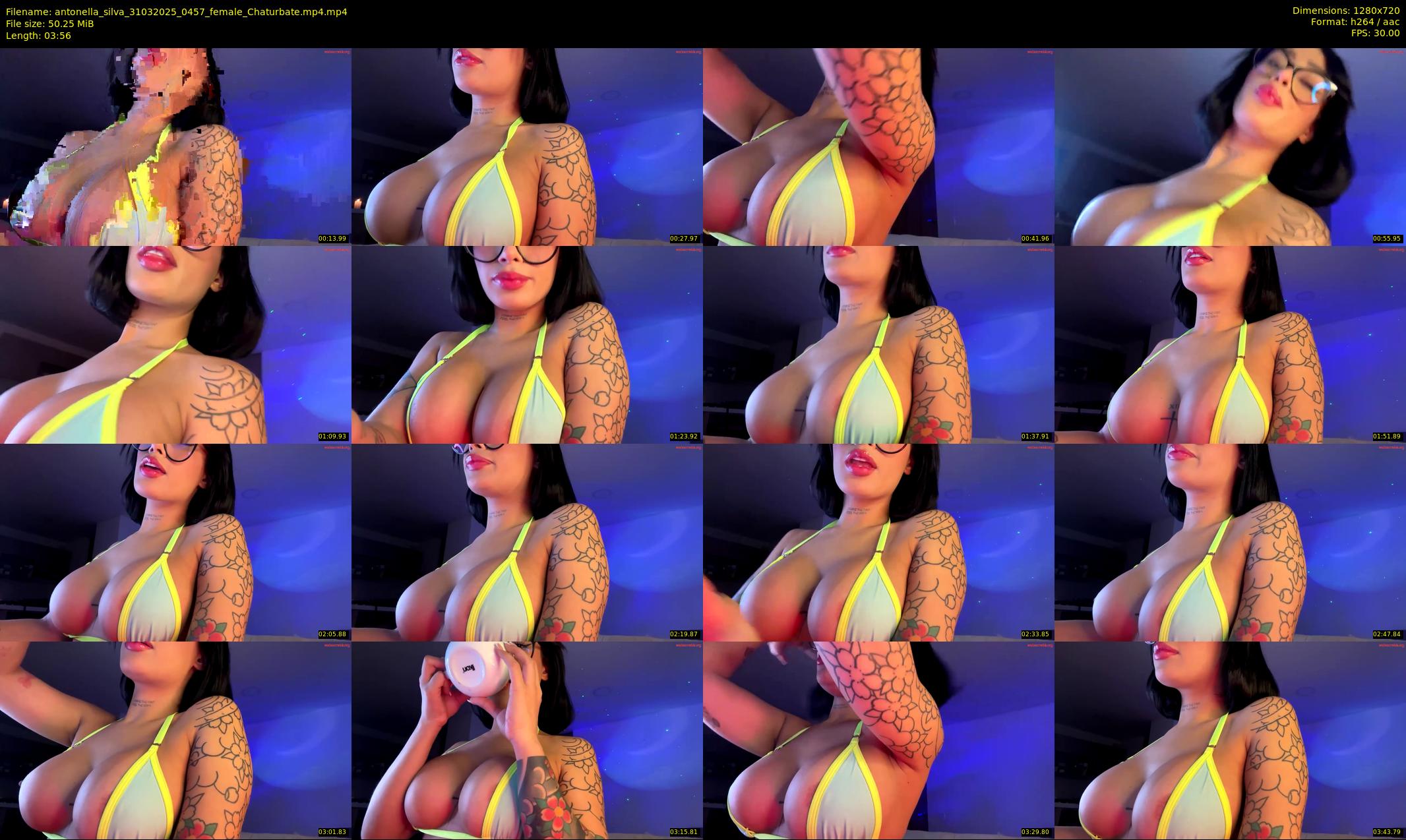antonella_silva — 4 minute Chaturbate female cam show recording, 720p, Mar 31, 2025