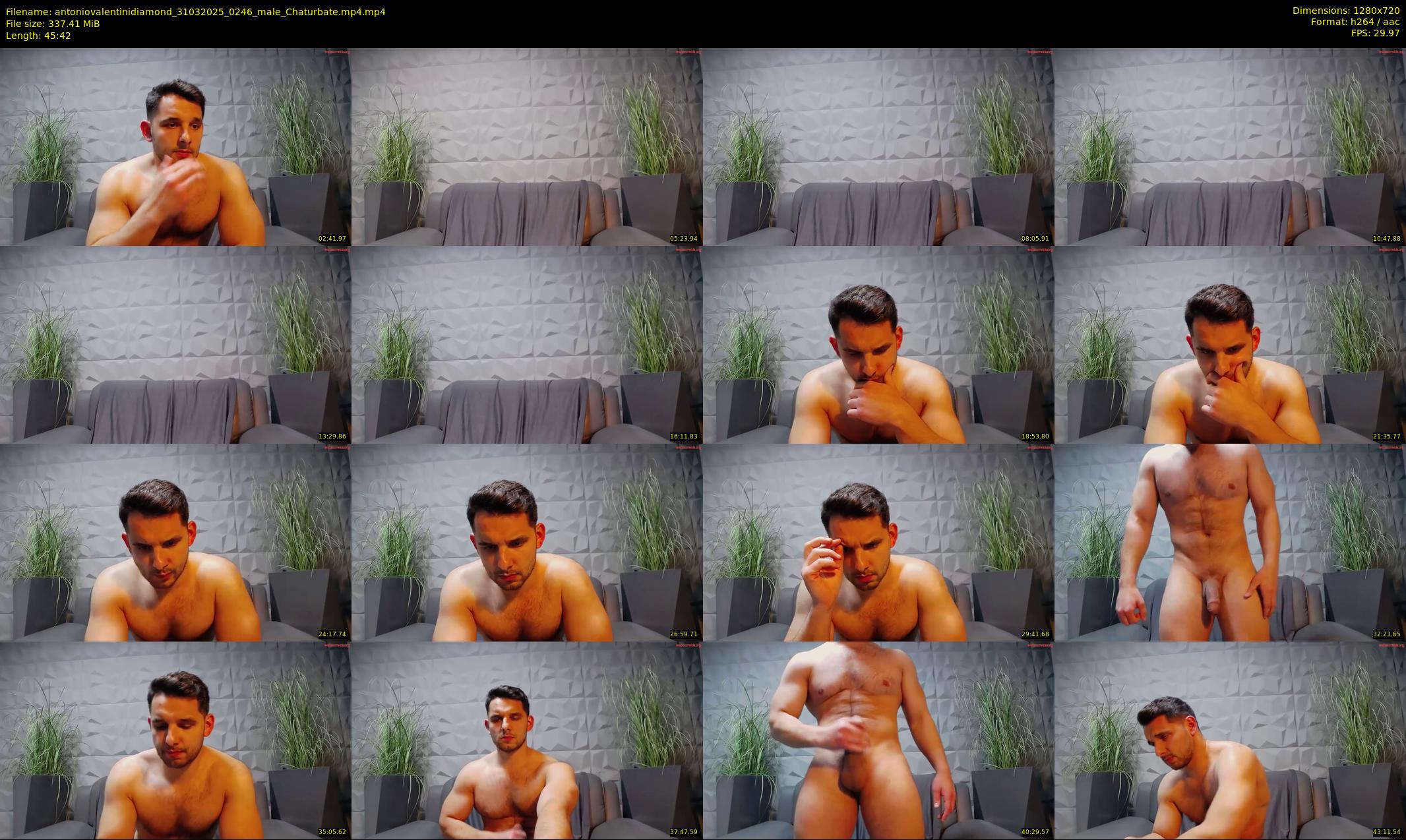 antoniovalentinidiamond — 46 minute Chaturbate male cam show recording, 720p, Mar 31, 2025
