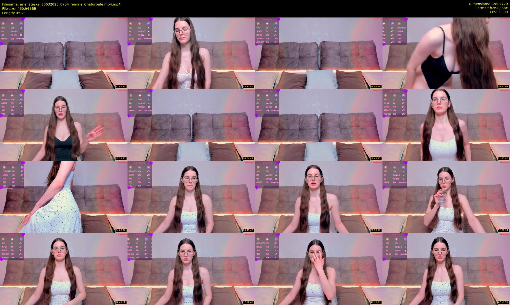 ariellateska — 46 minute Chaturbate female cam show recording, 720p, Mar 30, 2025