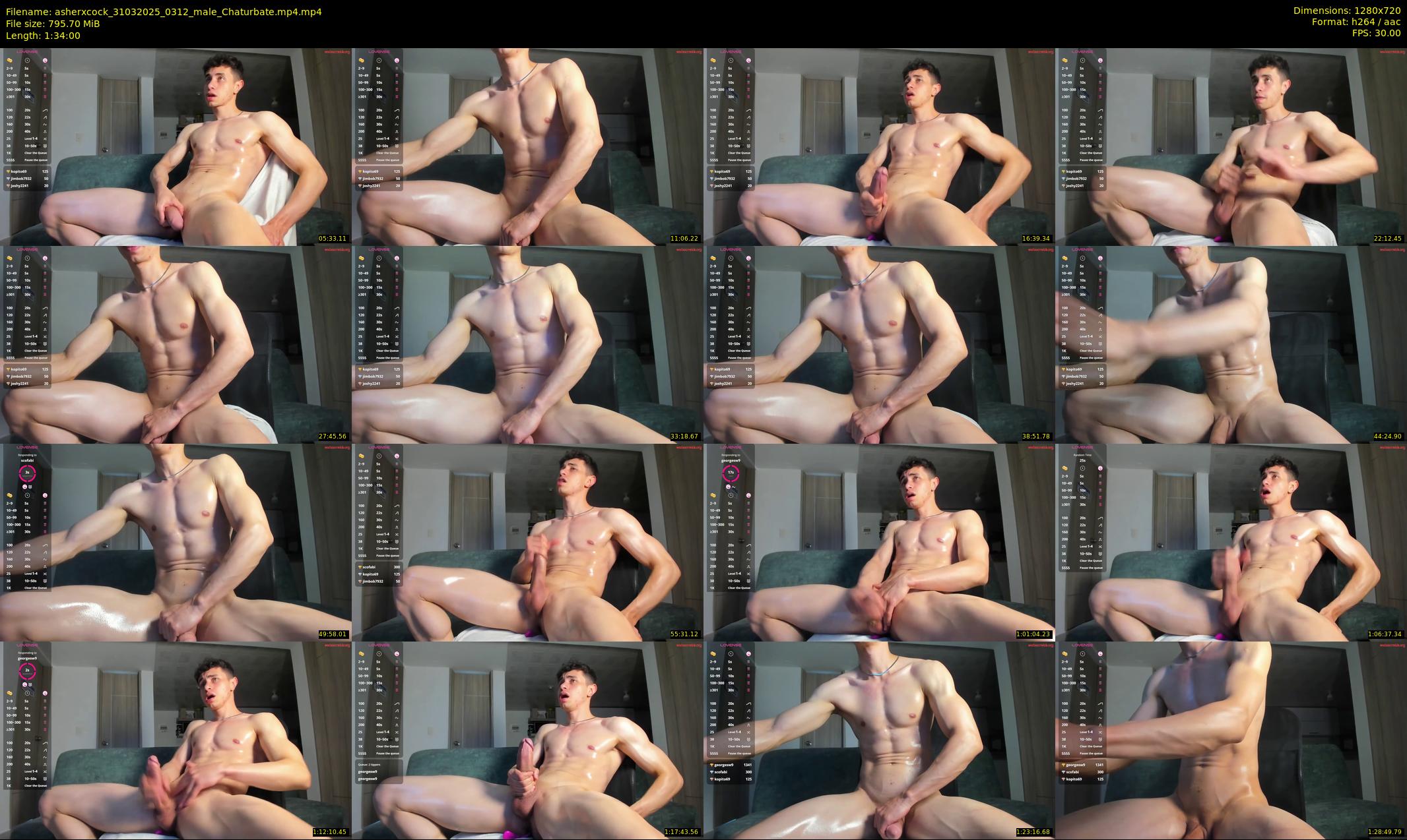 asherxcock — 94 minute Chaturbate male cam show recording, 720p, Mar 31, 2025