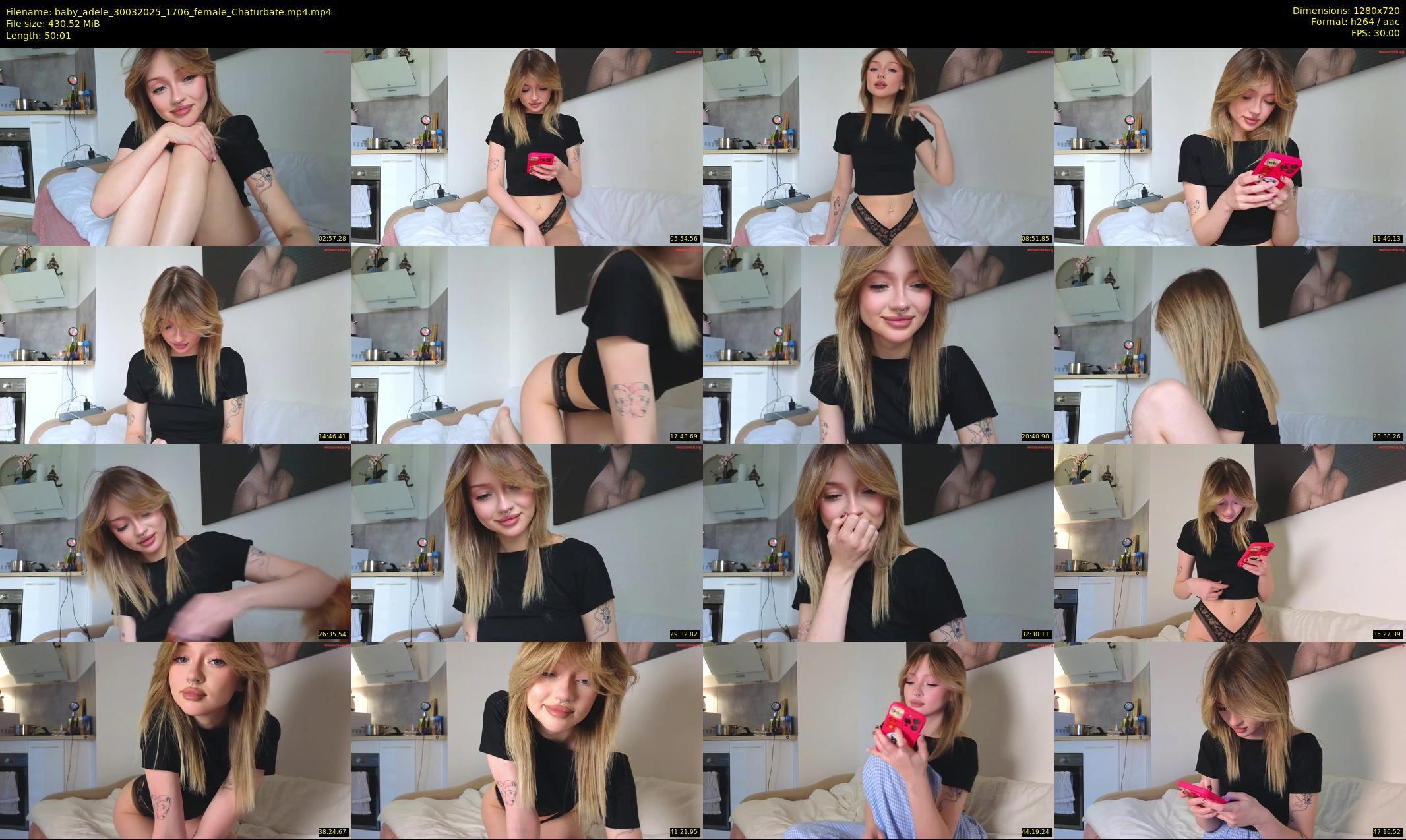 baby_adele — 51 minute Chaturbate female cam show recording, 720p, Mar 30, 2025