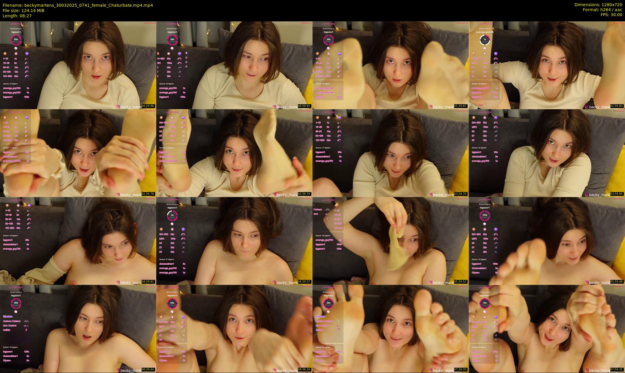 beckymartens — 9 minute Chaturbate female cam show recording, 720p, Mar 30, 2025