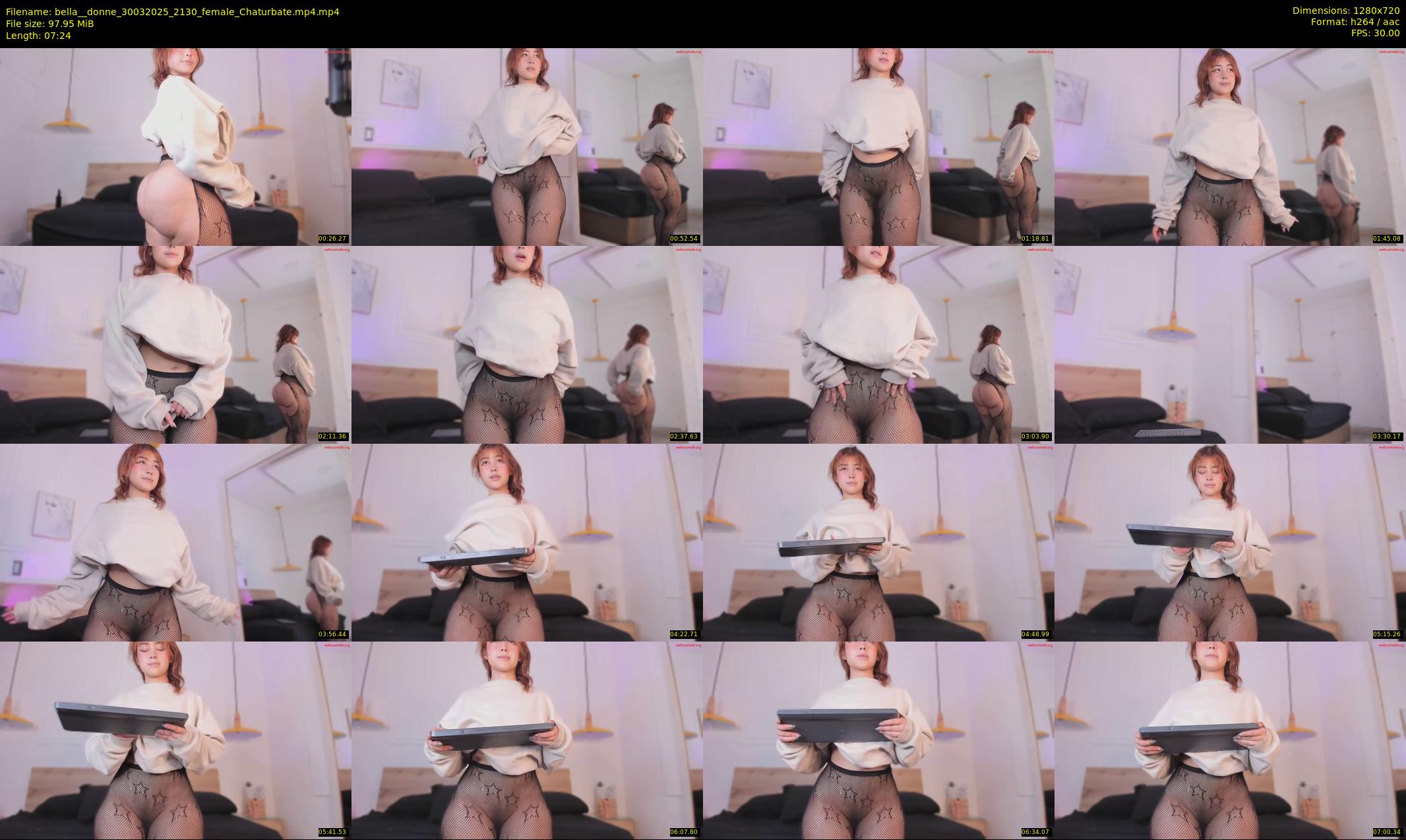 bella__donne — 8 minute Chaturbate female cam show recording, 720p, Mar 30, 2025