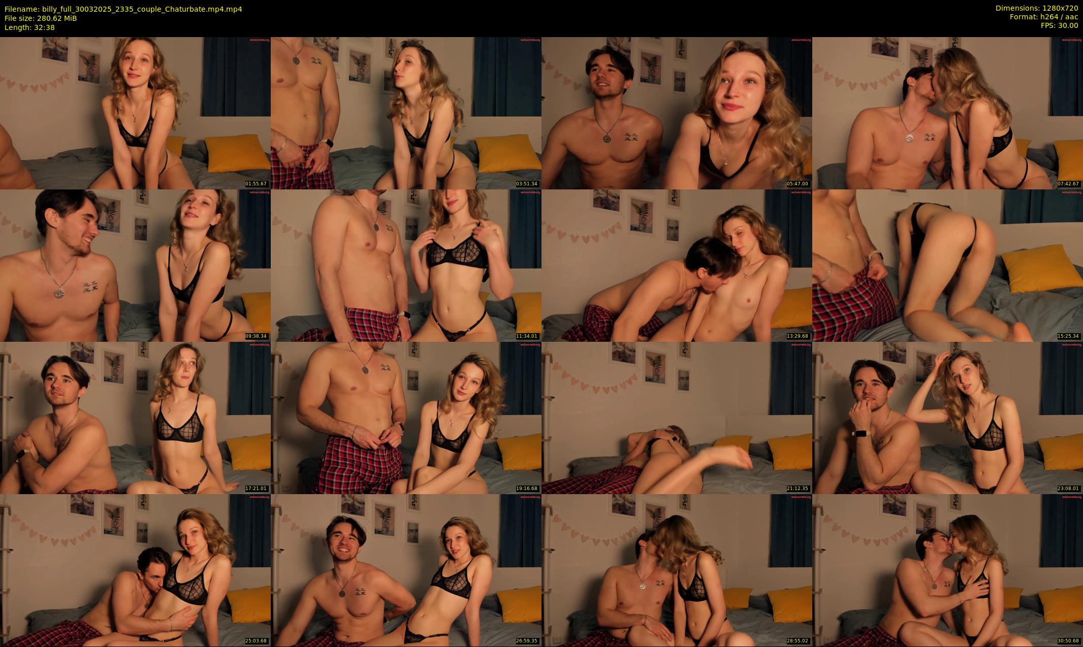 billy_full — 33 minute Chaturbate couple cam show recording, 720p, Mar 30, 2025