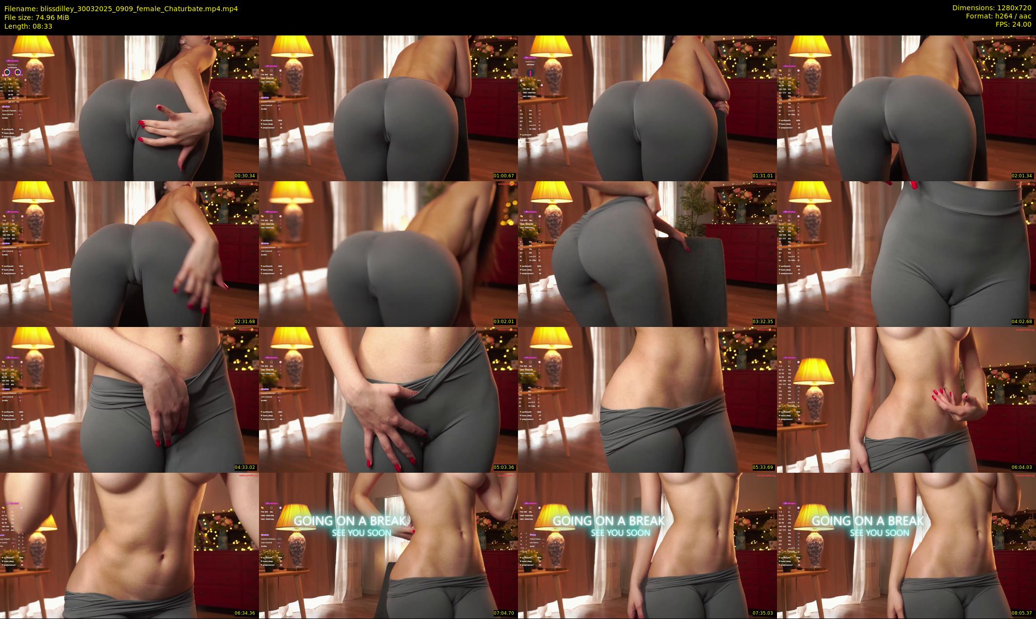 blissdilley — 9 minute Chaturbate female cam show recording, 720p, Mar 30, 2025
