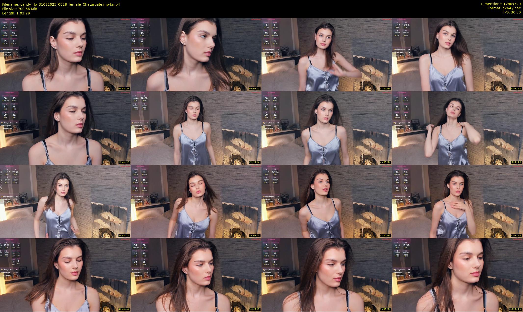 candy_flo — 64 minute Chaturbate female cam show recording, 720p, Mar 31, 2025