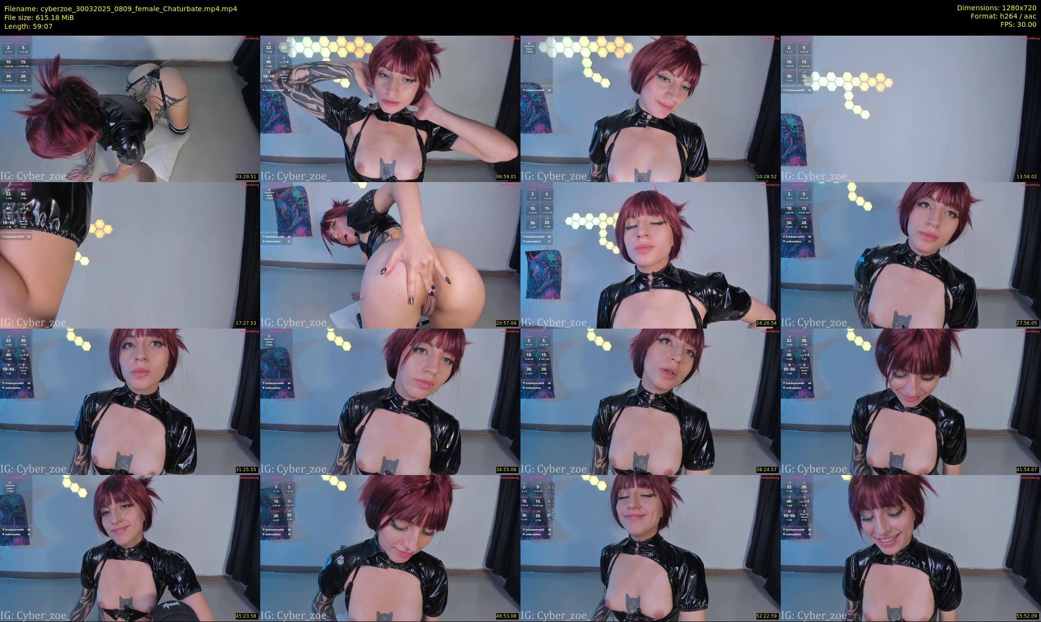 cyberzoe — 60 minute Chaturbate female cam show recording, 720p, Mar 30, 2025