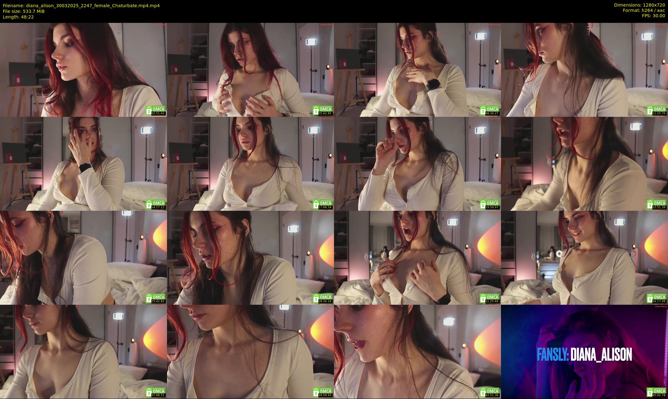 diana_alison — 49 minute Chaturbate female cam show recording, 720p, Mar 30, 2025
