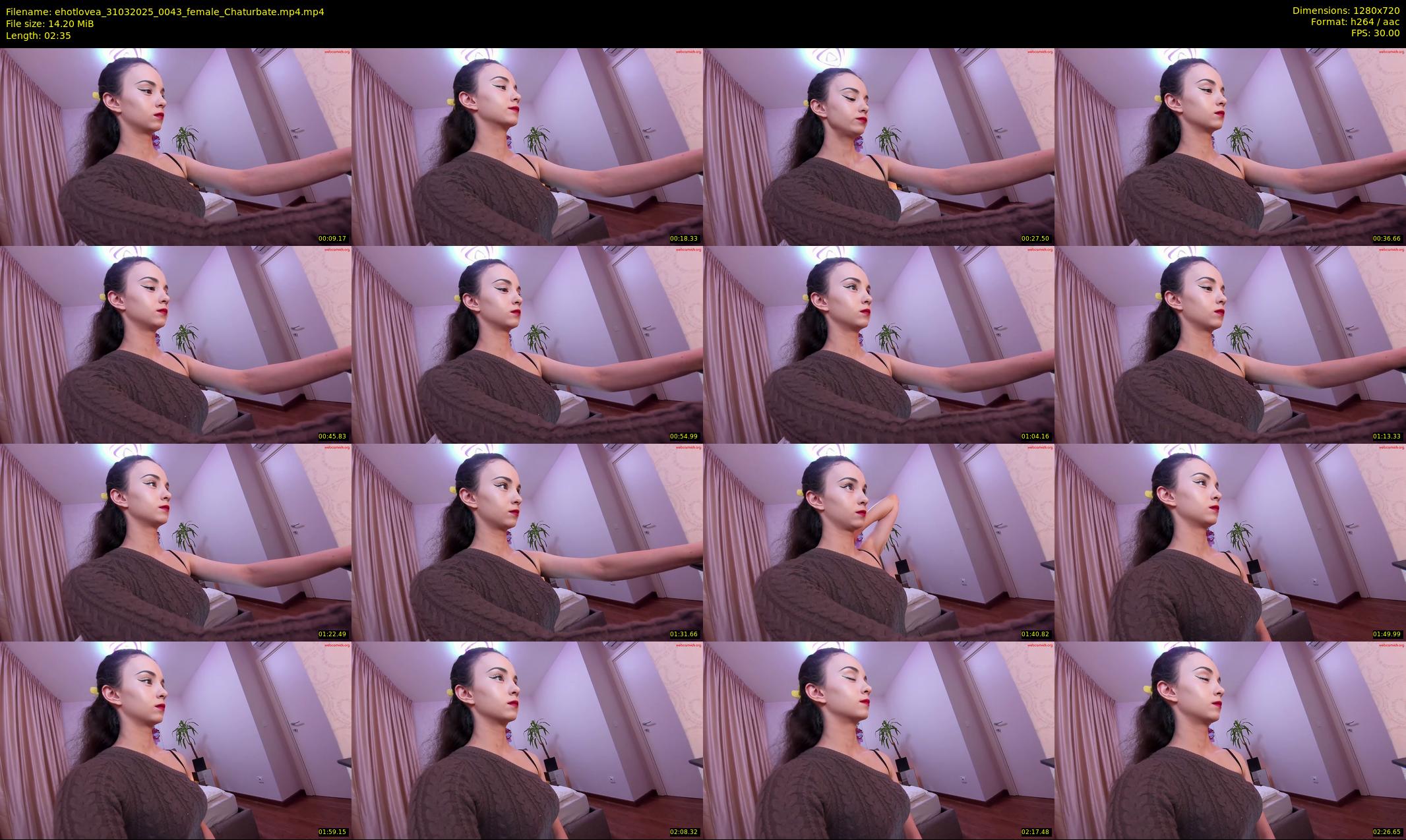 ehotlovea — 3 minute Chaturbate female cam show recording, 720p, Mar 31, 2025