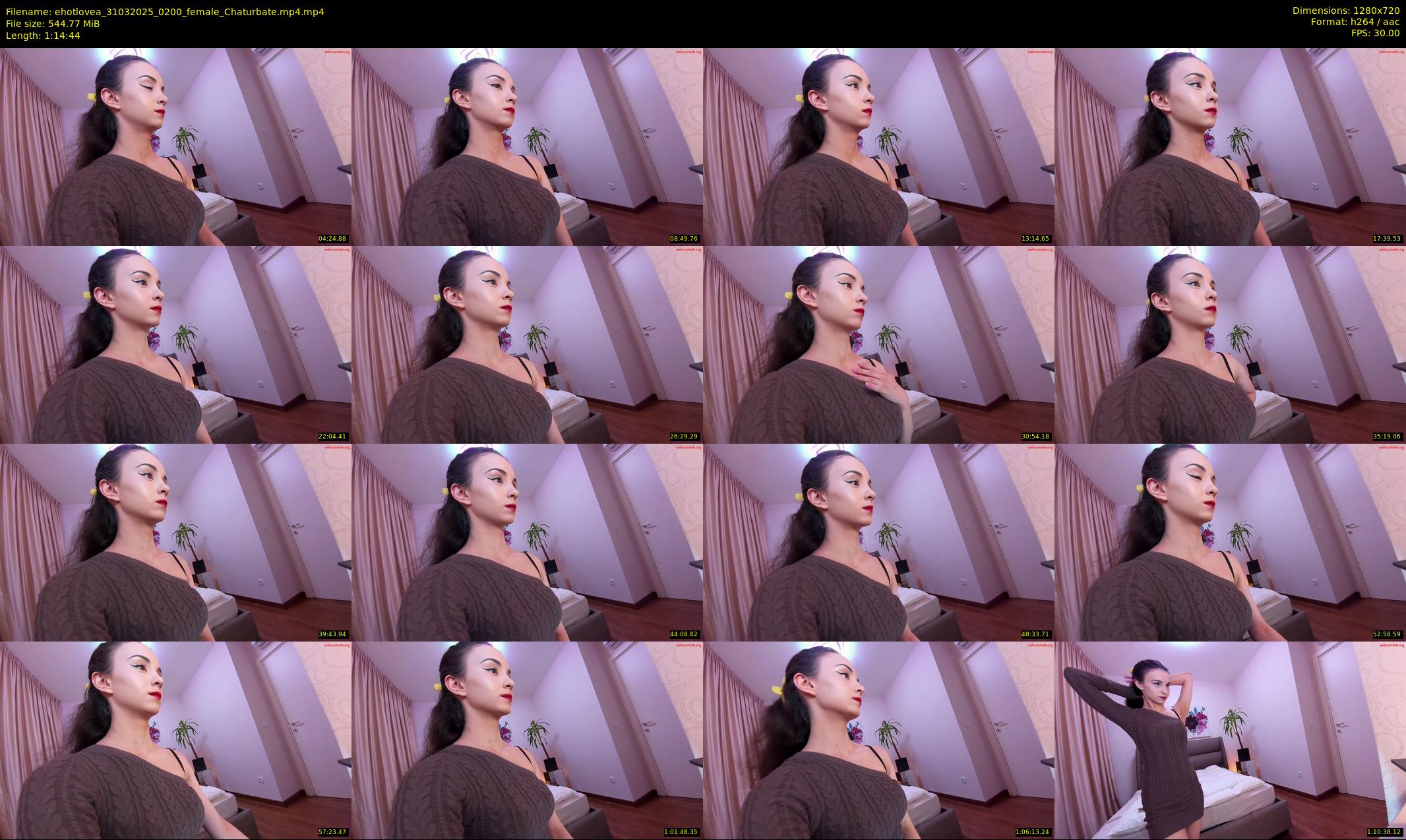 ehotlovea — 75 minute Chaturbate female cam show recording, 720p, Mar 31, 2025