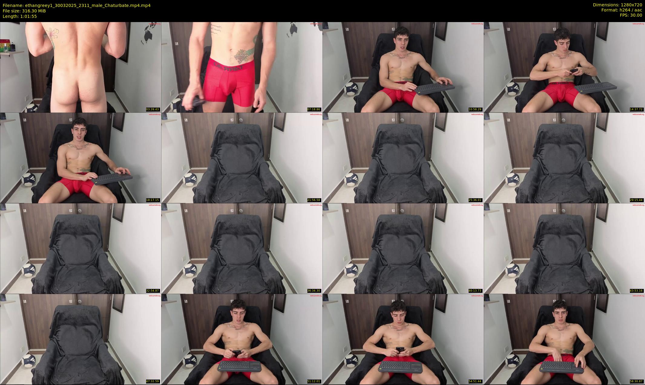ethangreey1 — 62 minute Chaturbate male cam show recording, 720p, Mar 30, 2025