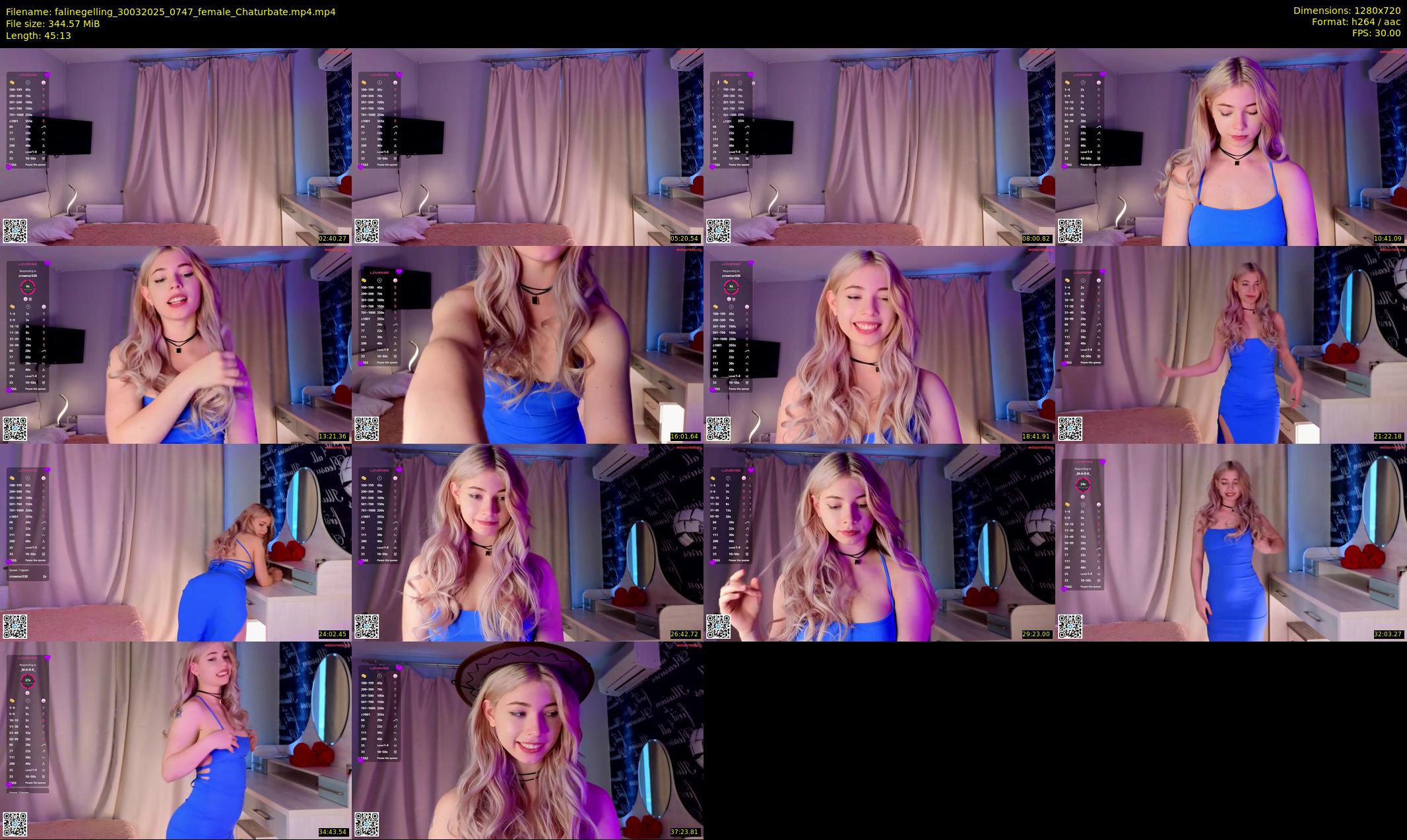 falinegelling — 46 minute Chaturbate female cam show recording, 720p, Mar 30, 2025
