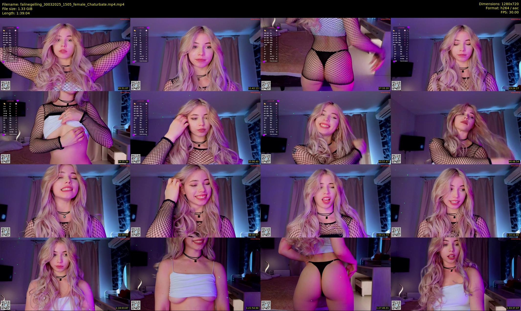 falinegelling — 100 minute Chaturbate female cam show recording, 720p, Mar 30, 2025