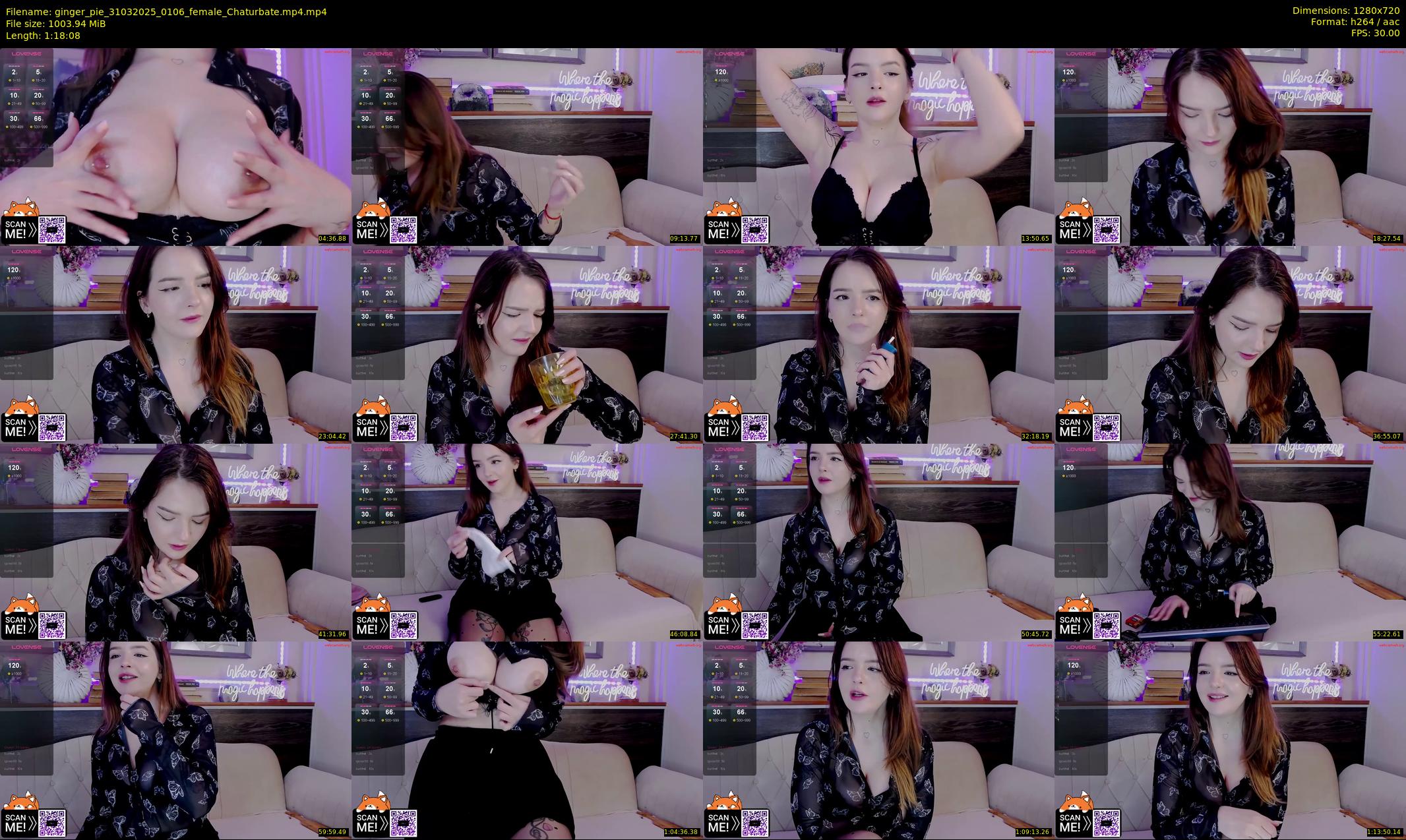 ginger_pie — 79 minute Chaturbate female cam show recording, 720p, Mar 31, 2025