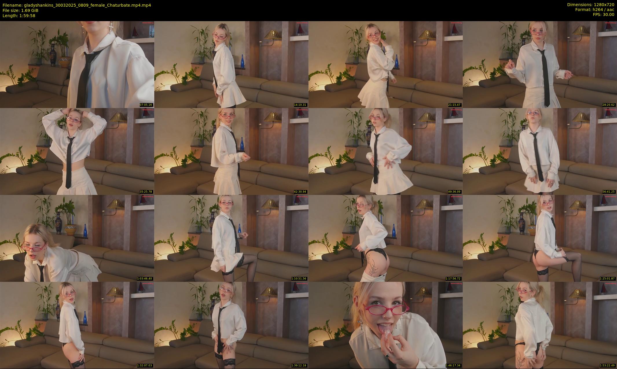 gladyshankins — 120 minute Chaturbate female cam show recording, 720p, Mar 30, 2025