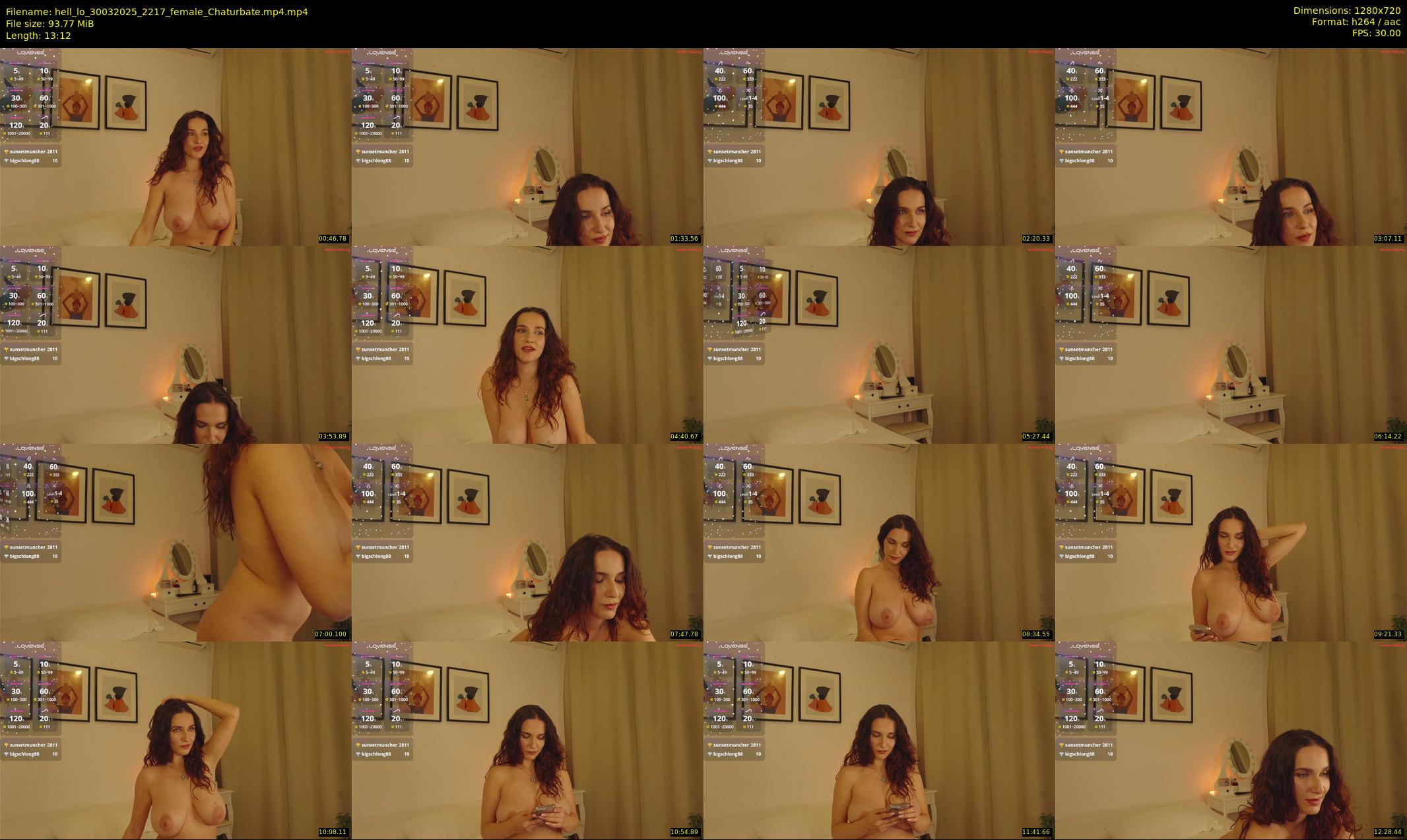 hell_lo — 14 minute Chaturbate female cam show recording, 720p, Mar 30, 2025