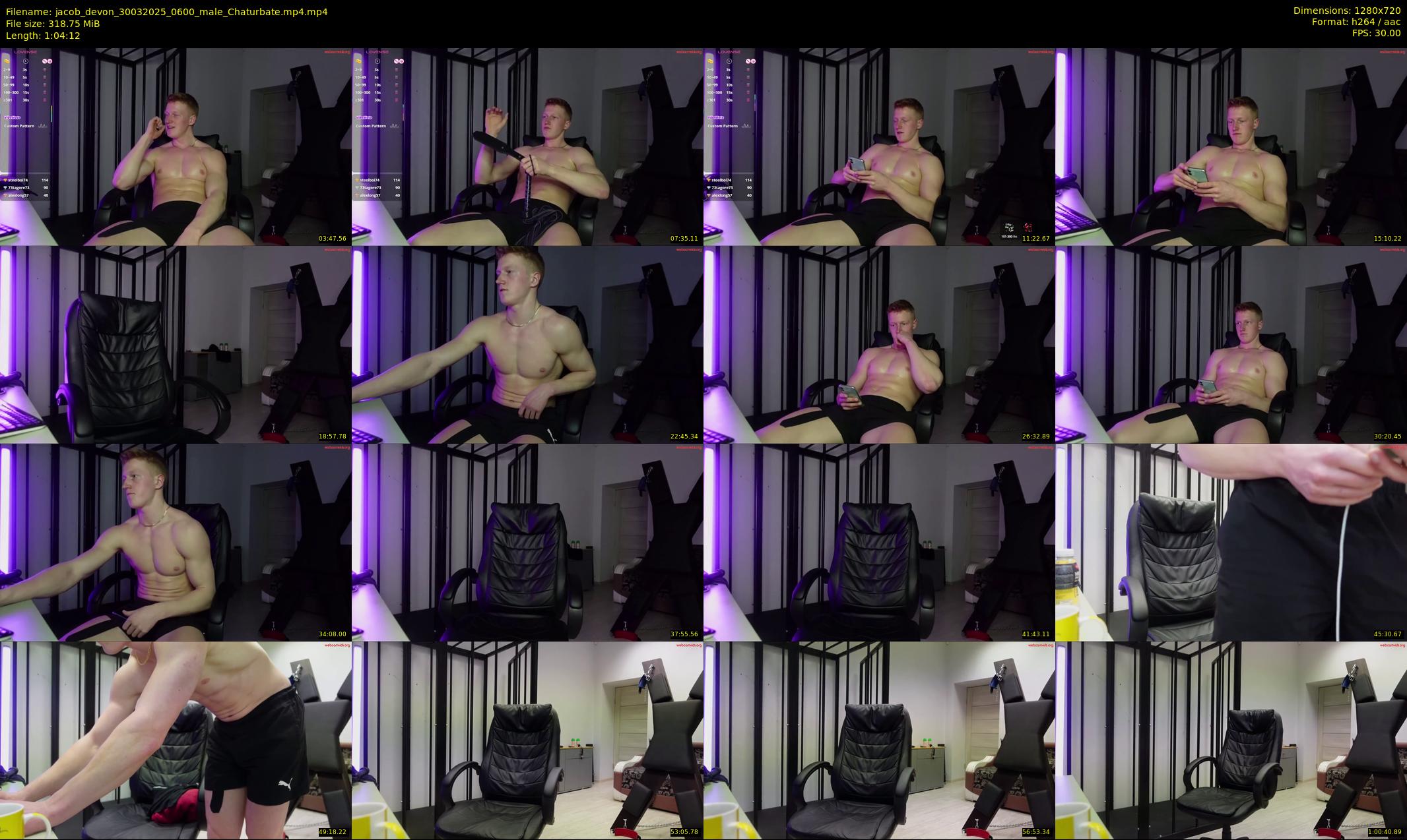 jacob_devon — 65 minute Chaturbate male cam show recording, 720p, Mar 30, 2025
