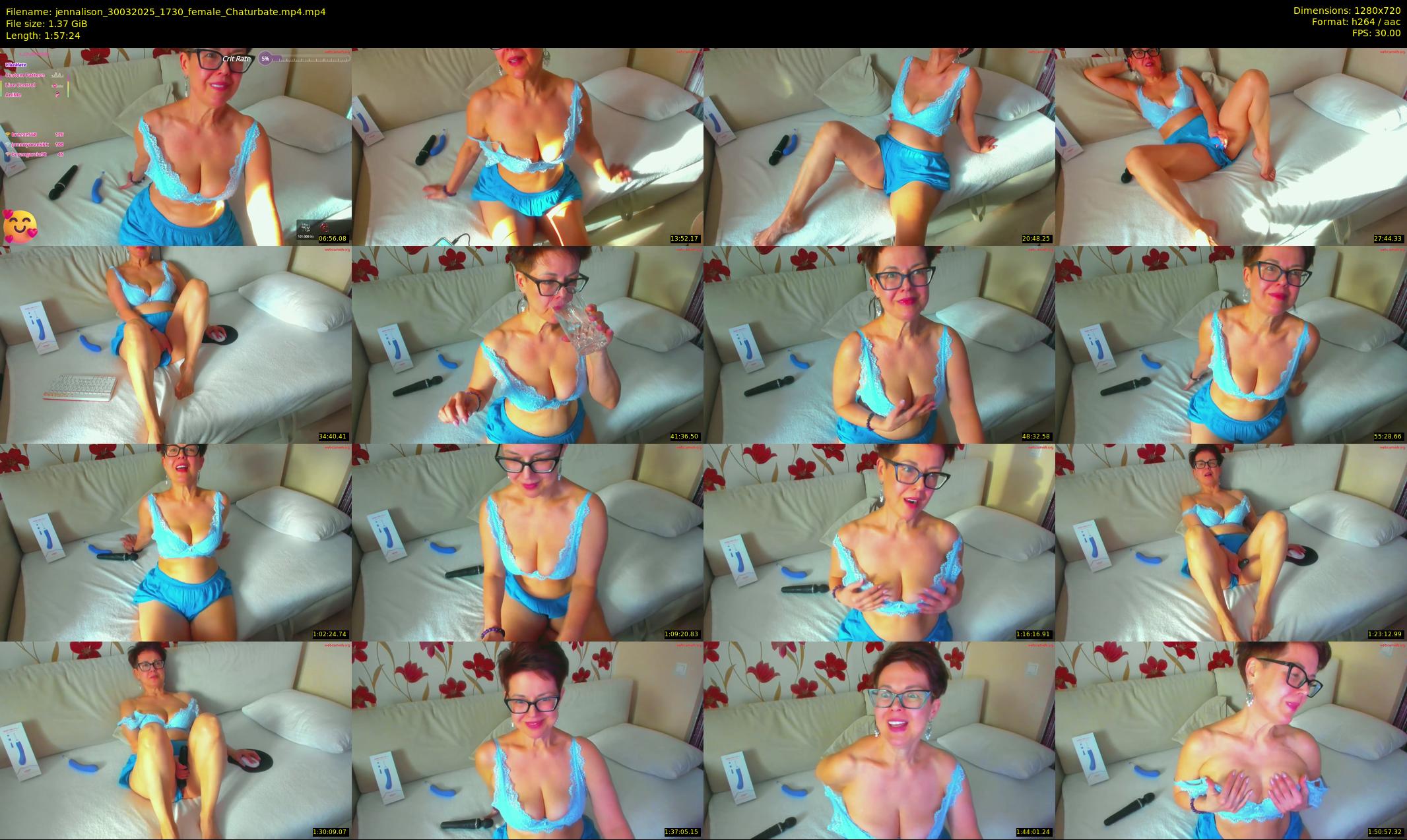 jennalison — 118 minute Chaturbate female cam show recording, 720p, Mar 30, 2025