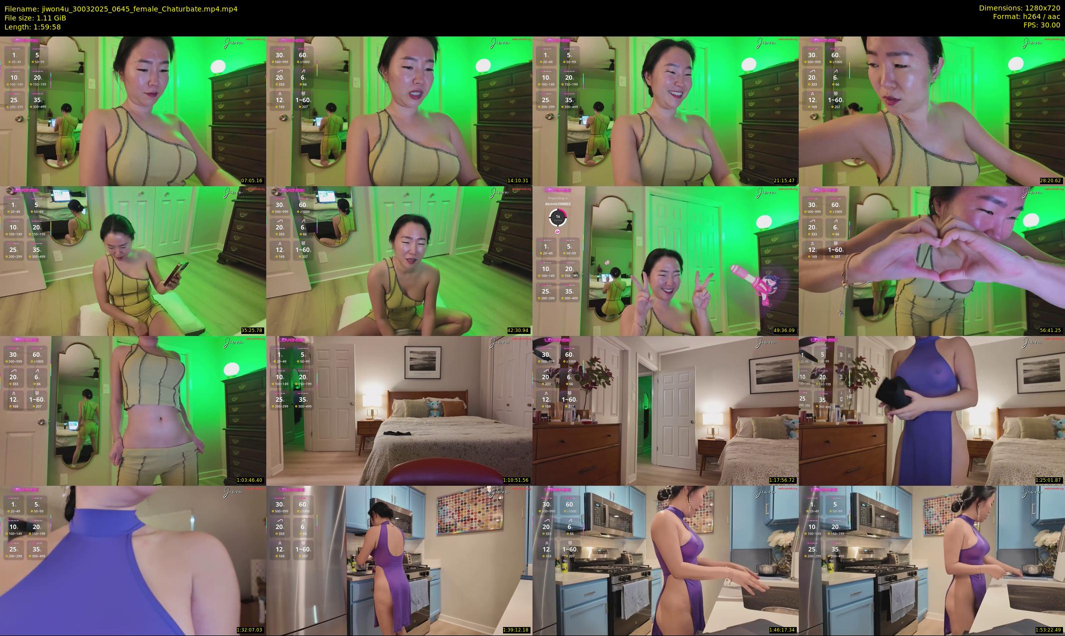 jiwon4u — 120 minute Chaturbate female cam show recording, 720p, Mar 30, 2025