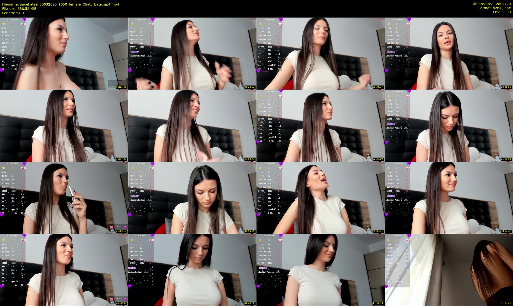 juicekatee — 55 minute Chaturbate female cam show recording, 720p, Mar 30, 2025