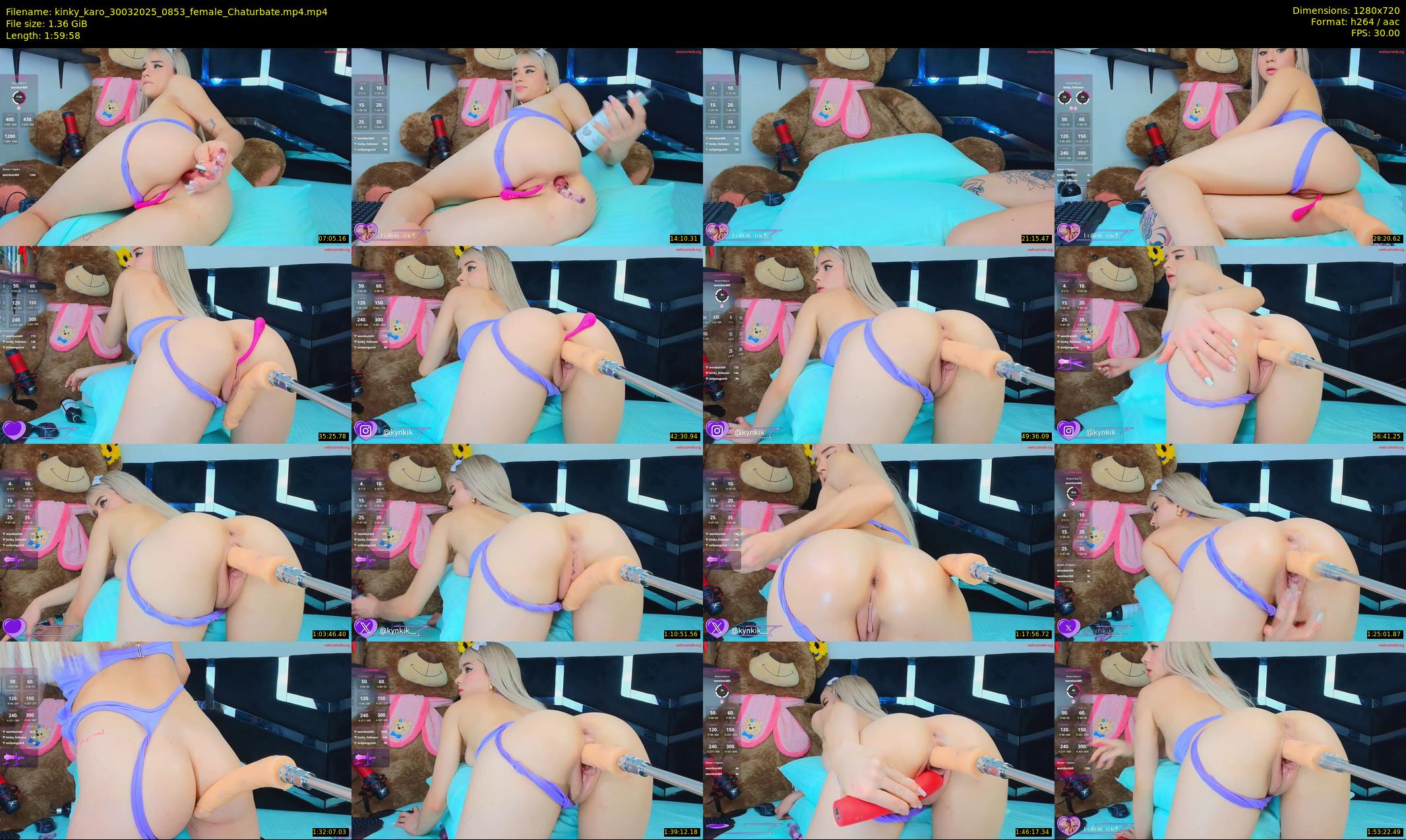 kinky_karo — 120 minute Chaturbate female cam show recording, 720p, Mar 30, 2025
