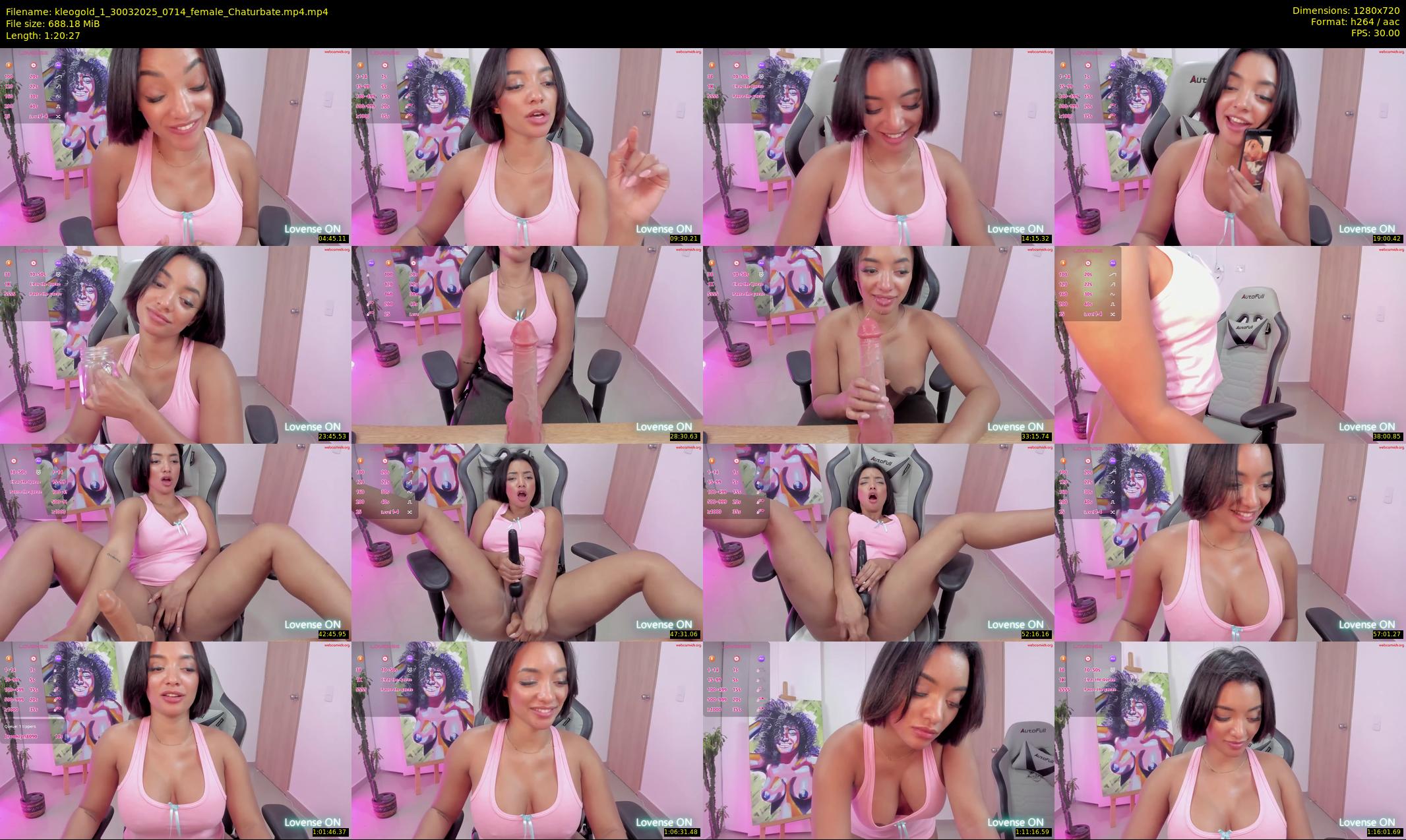 kleogold_1 — 81 minute Chaturbate female cam show recording, 720p, Mar 30, 2025