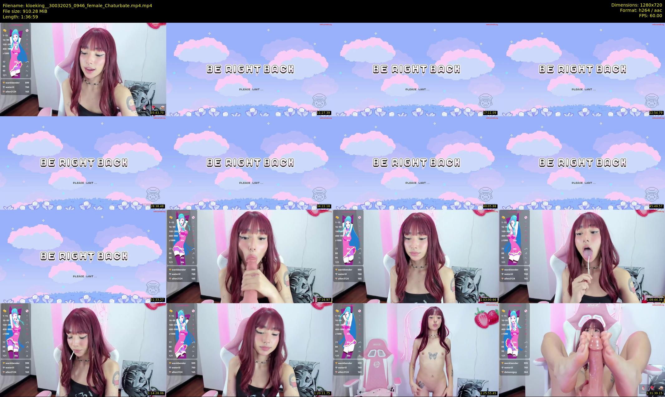 kloeking_ — 97 minute Chaturbate female cam show recording, 720p, Mar 30, 2025