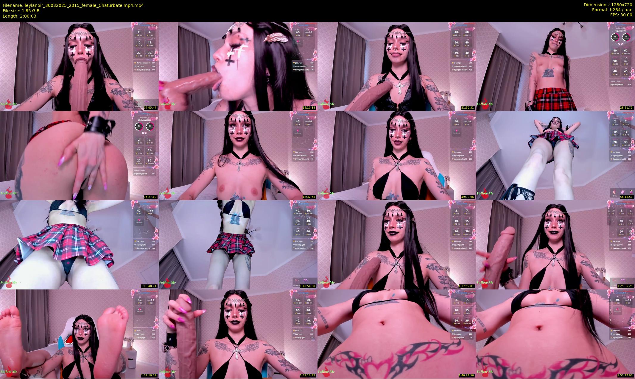 leylanoir — 121 minute Chaturbate female cam show recording, 720p, Mar 30, 2025