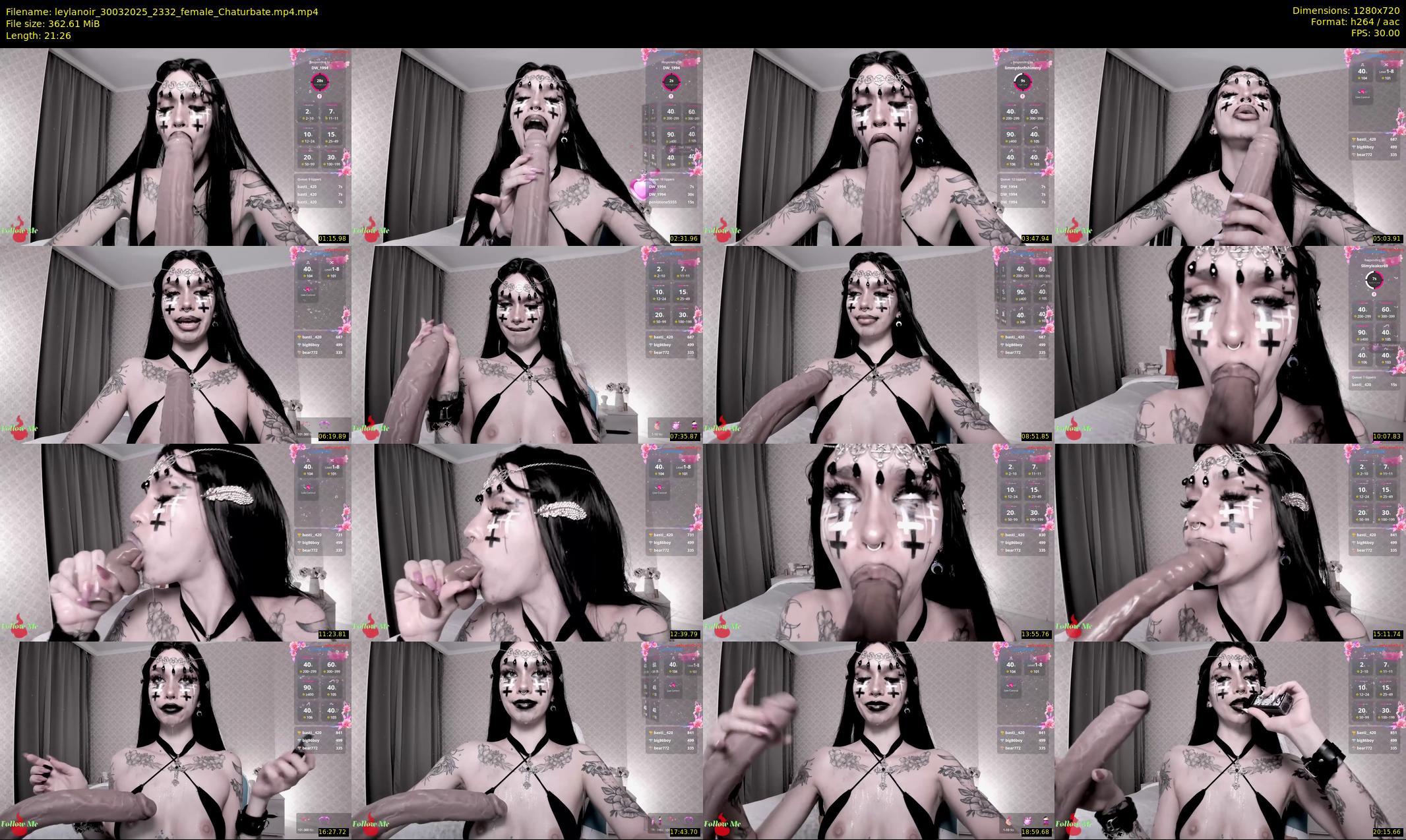 leylanoir — 22 minute Chaturbate female cam show recording, 720p, Mar 30, 2025