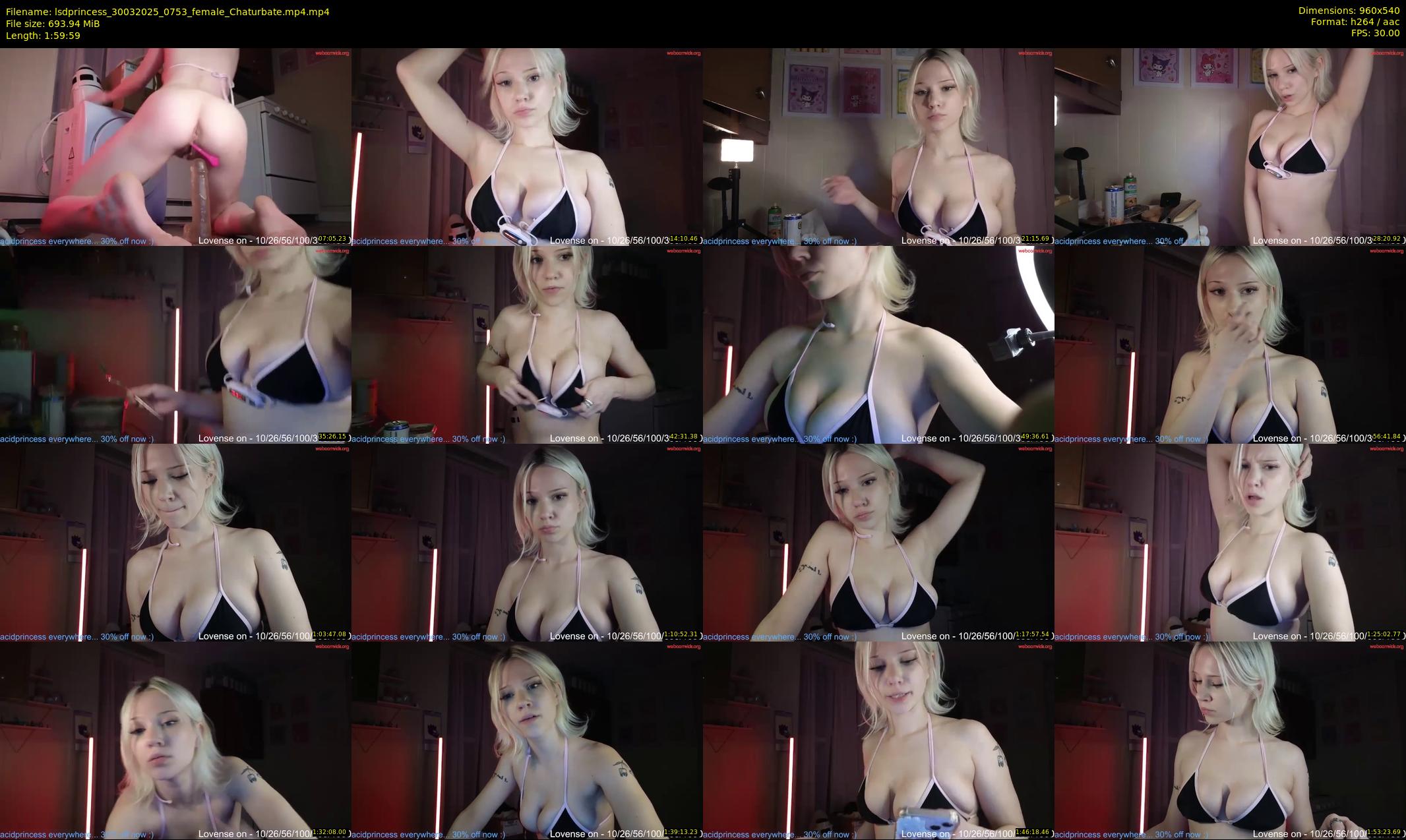 lsdprincess — 120 minute Chaturbate female cam show recording, 480p, Mar 30, 2025