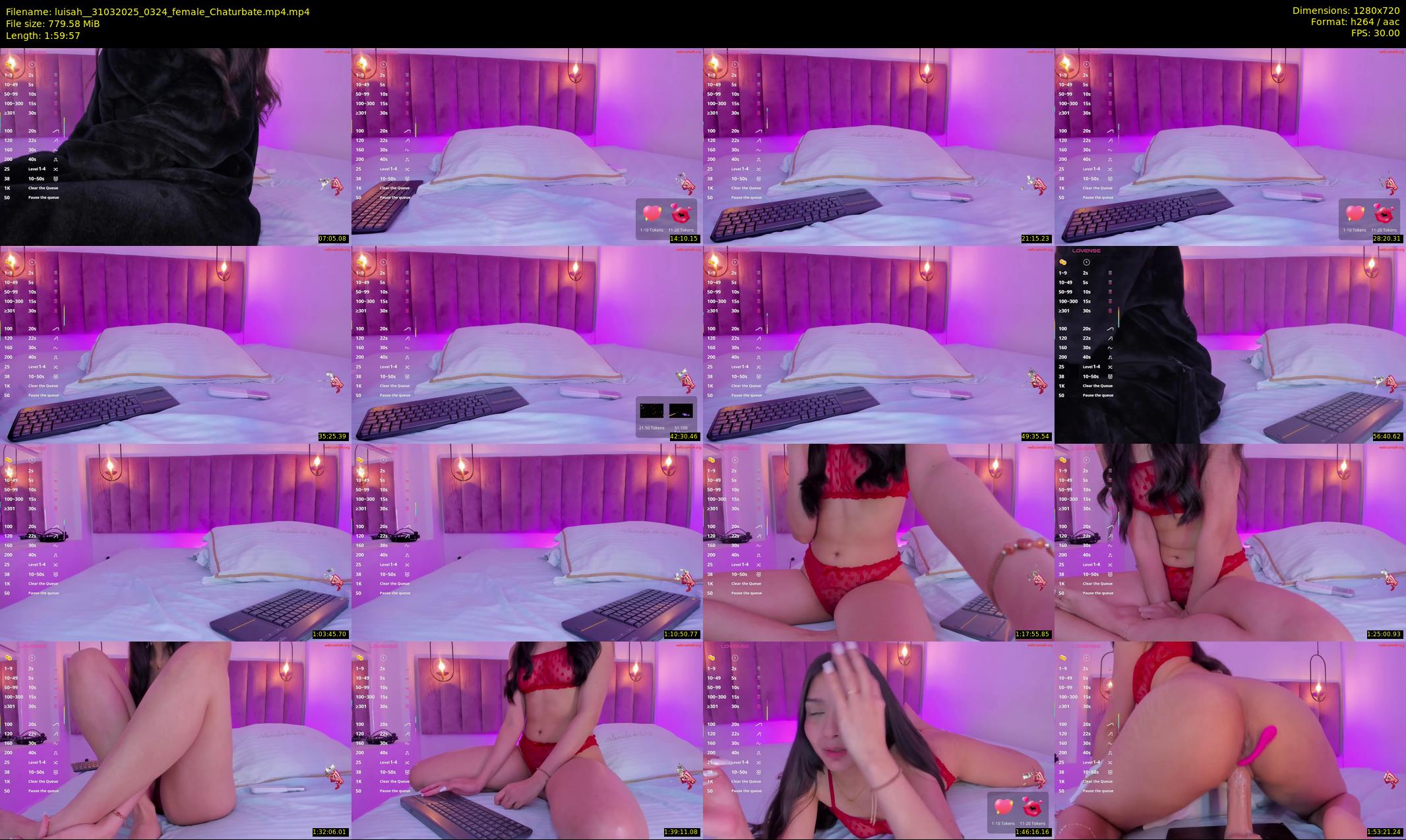 luisah_ — 120 minute Chaturbate female cam show recording, 720p, Mar 31, 2025