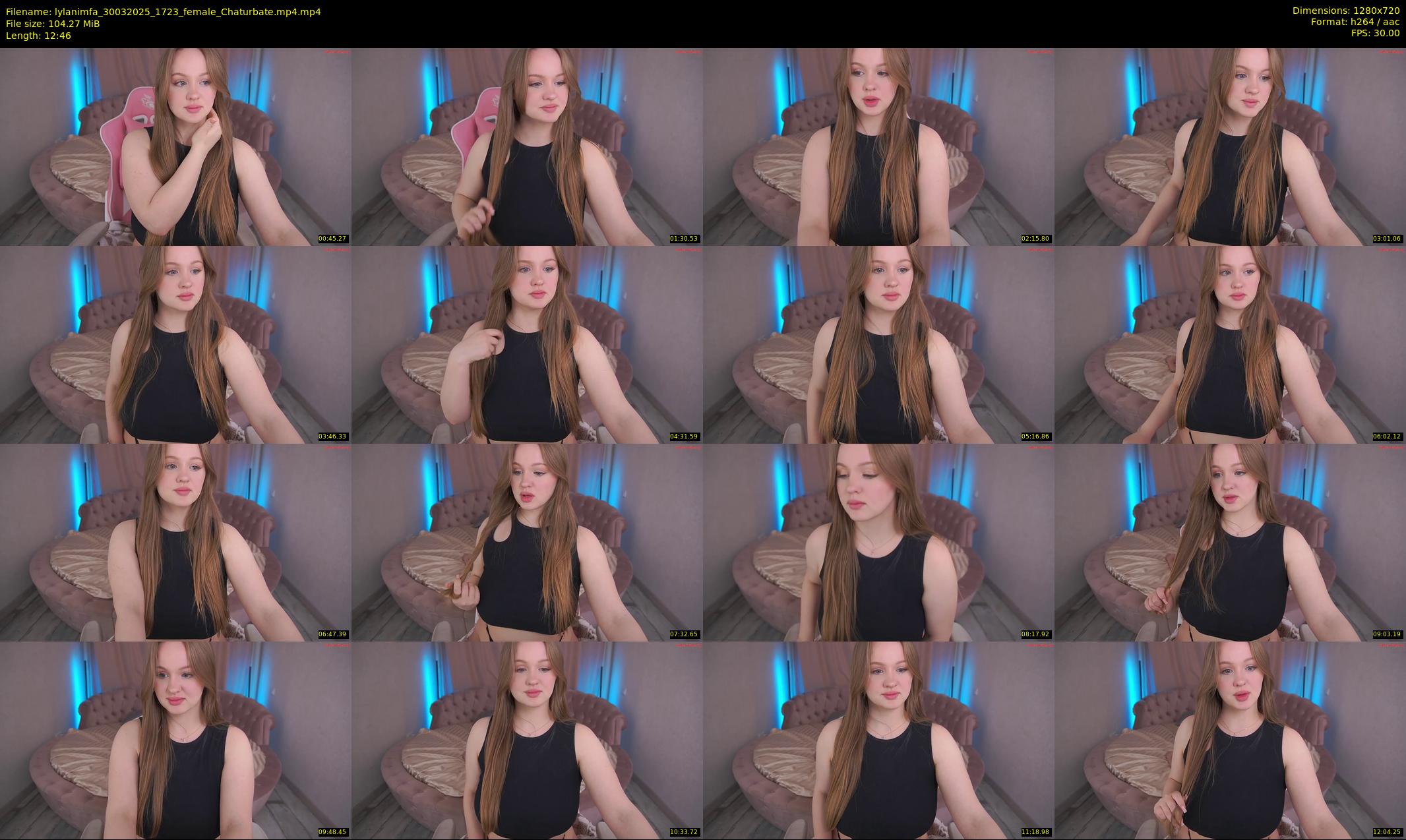 lylanimfa — 13 minute Chaturbate female cam show recording, 720p, Mar 30, 2025