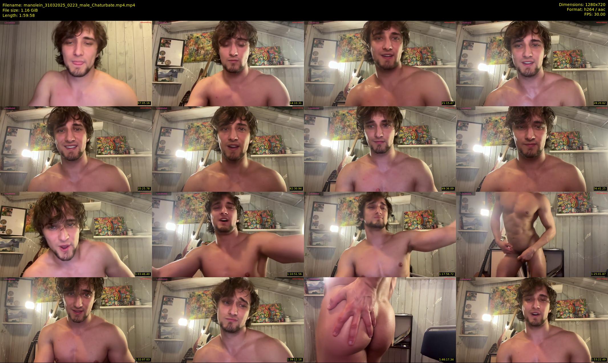manolein — 120 minute Chaturbate male cam show recording, 720p, Mar 31, 2025