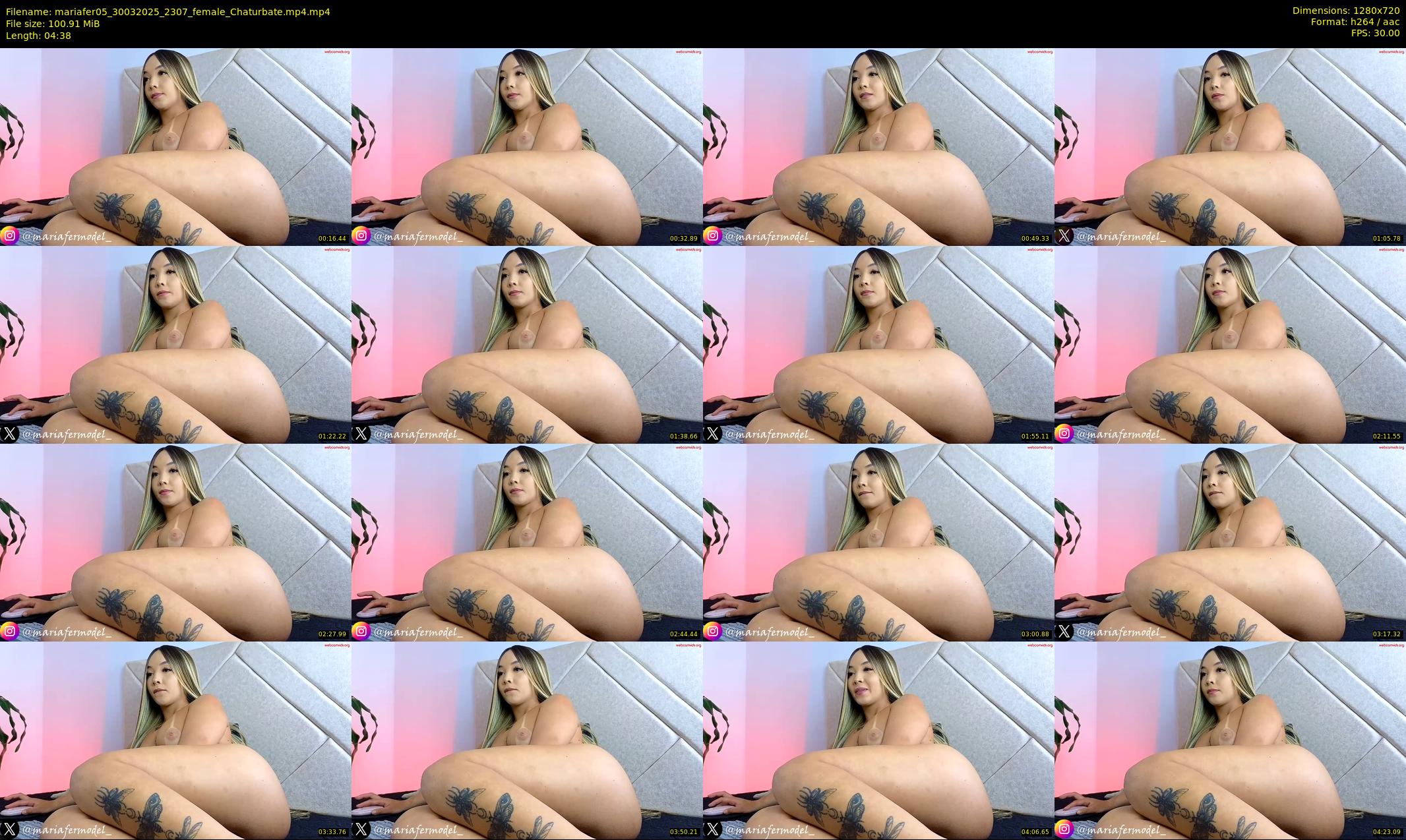mariafer05 — 5 minute Chaturbate female cam show recording, 720p, Mar 30, 2025
