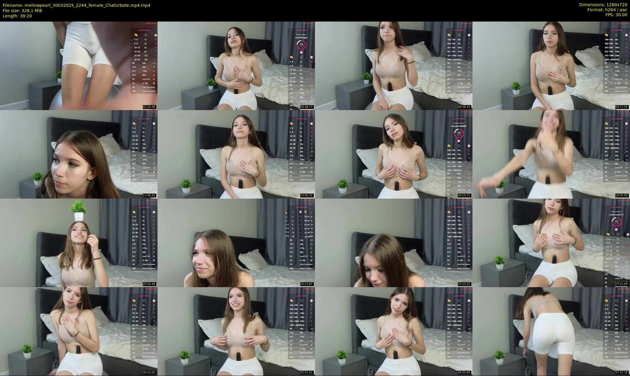 mellowpearl — 40 minute Chaturbate female cam show recording, 720p, Mar 30, 2025