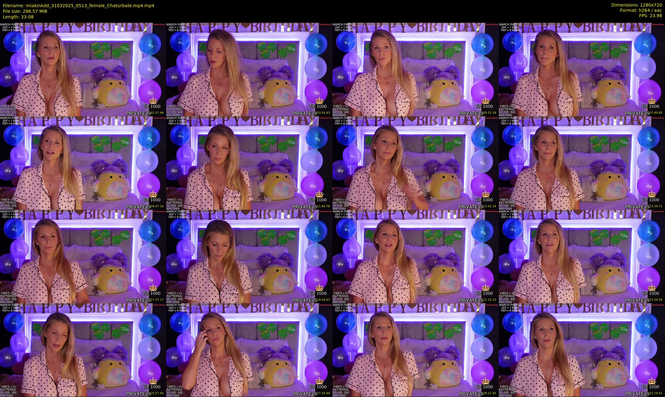 miakinkdd — 34 minute Chaturbate female cam show recording, 720p, Mar 31, 2025