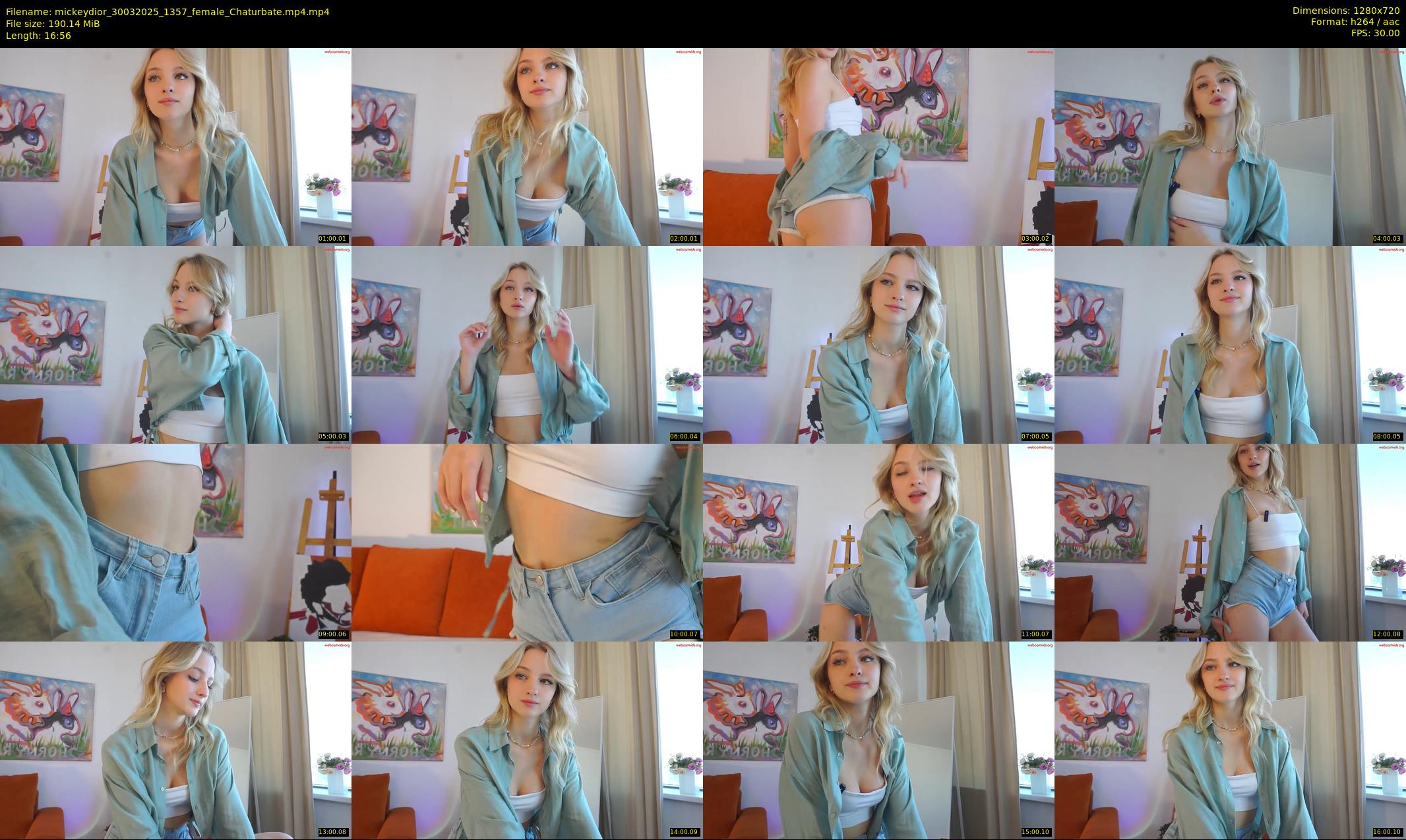 mickeydior — 17 minute Chaturbate female cam show recording, 720p, Mar 30, 2025