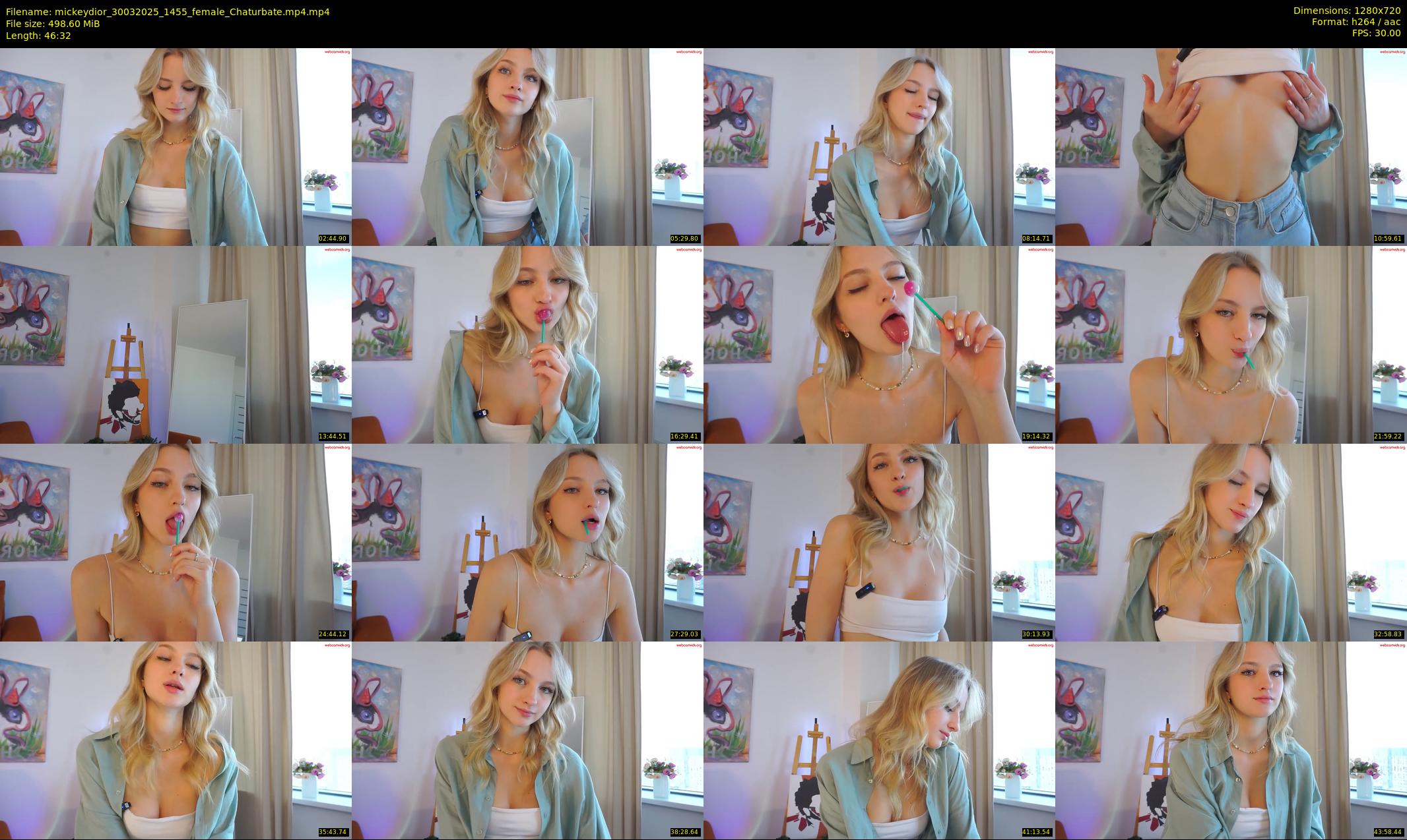 mickeydior — 47 minute Chaturbate female cam show recording, 720p, Mar 30, 2025